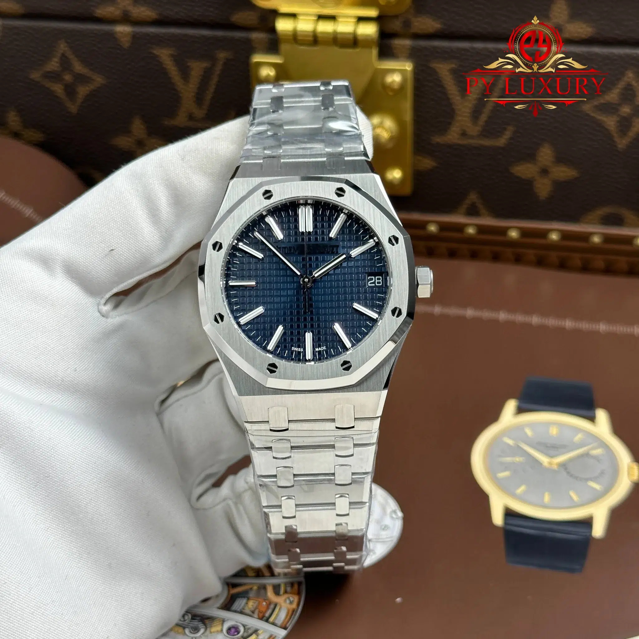 Audemars Piguet Royal Oak 15510ST Blue Dial Super Clone TOP Factory - 1 Audemars Piguet Royal Oak 15510ST Blue Dial Super Clone TOP Factory 41mm (Free Sprung)