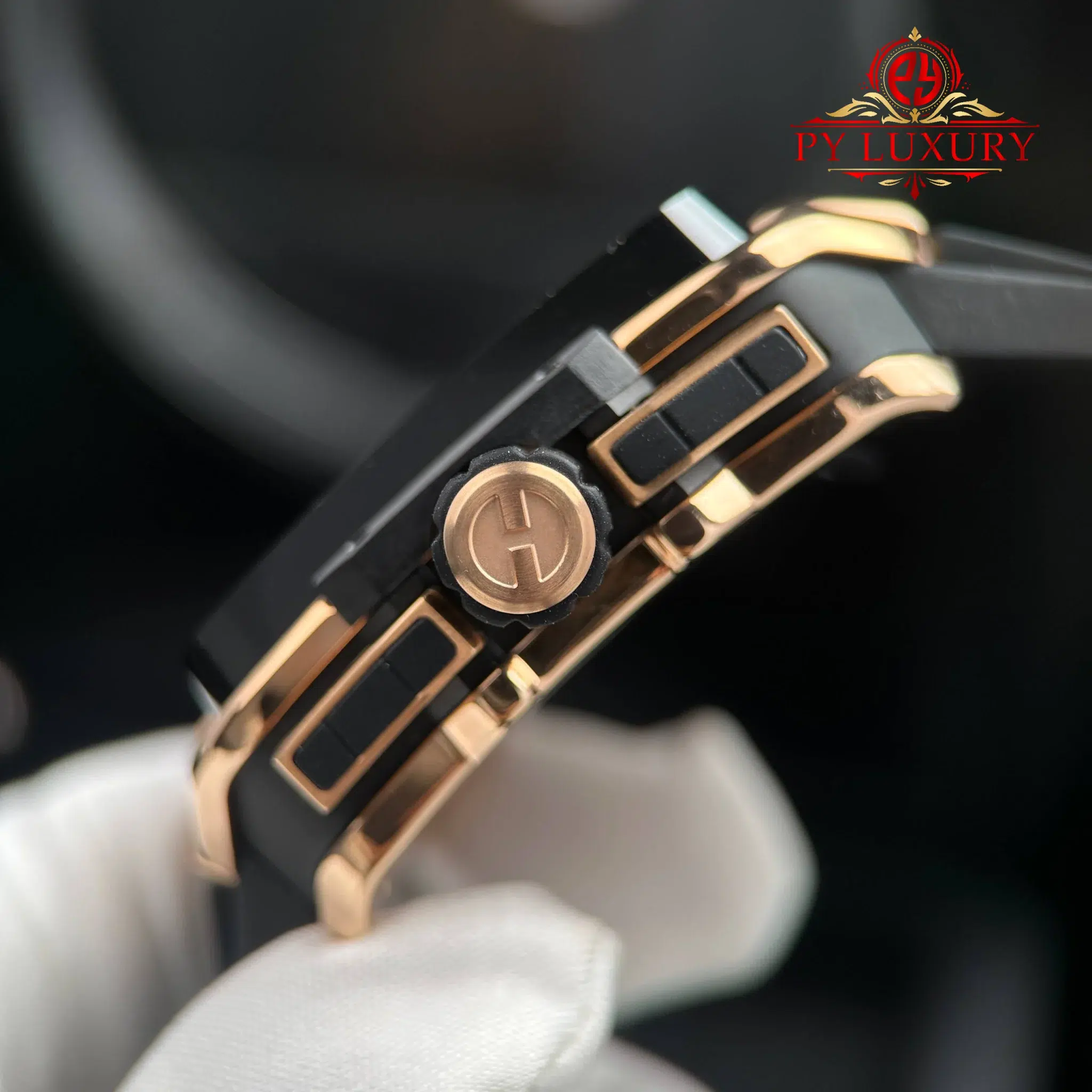 Hublot Square Bang Unico King Gold Ceramic Black Best Replica BBF - 7