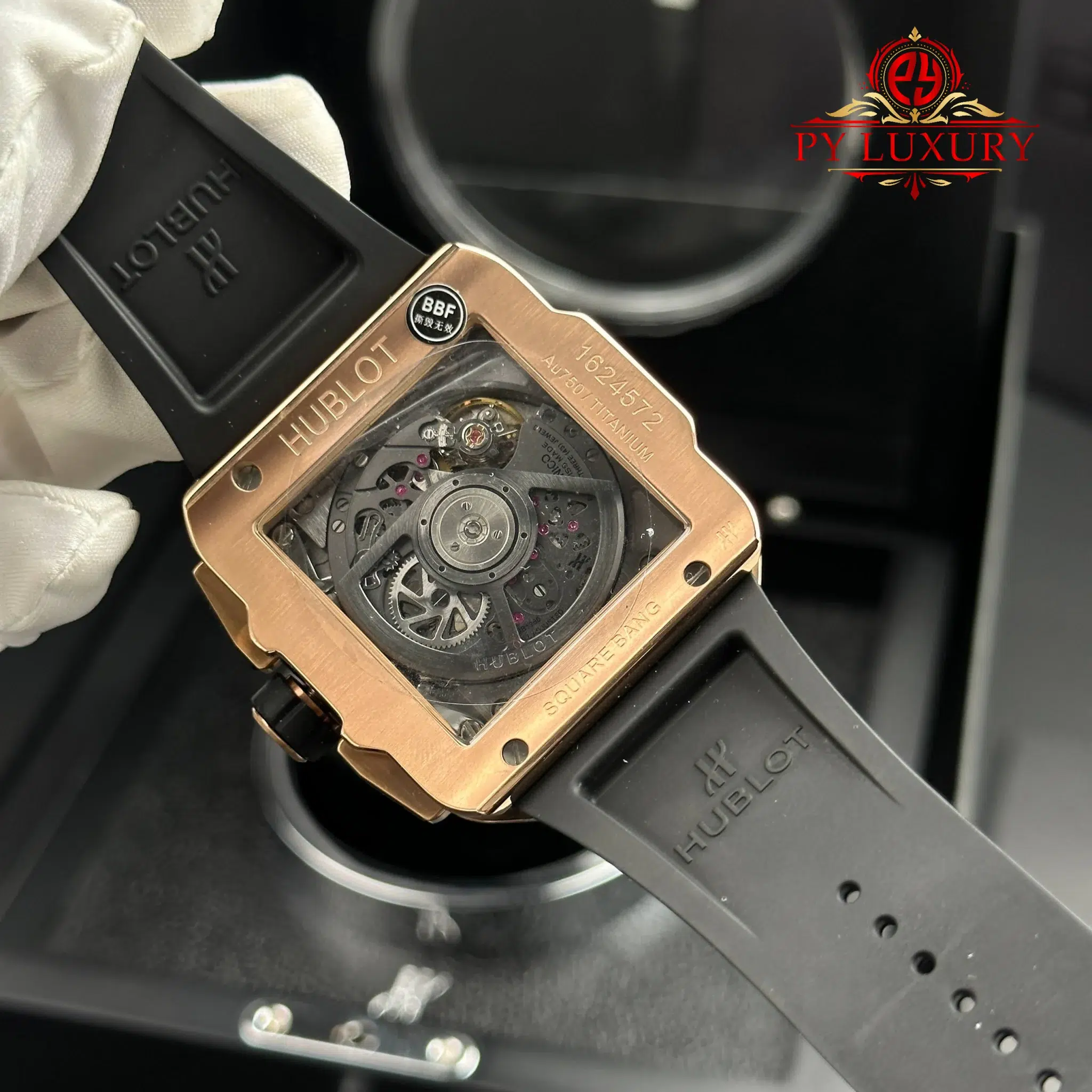 Hublot Square Bang Unico King Gold Ceramic Black Best Replica BBF - 9