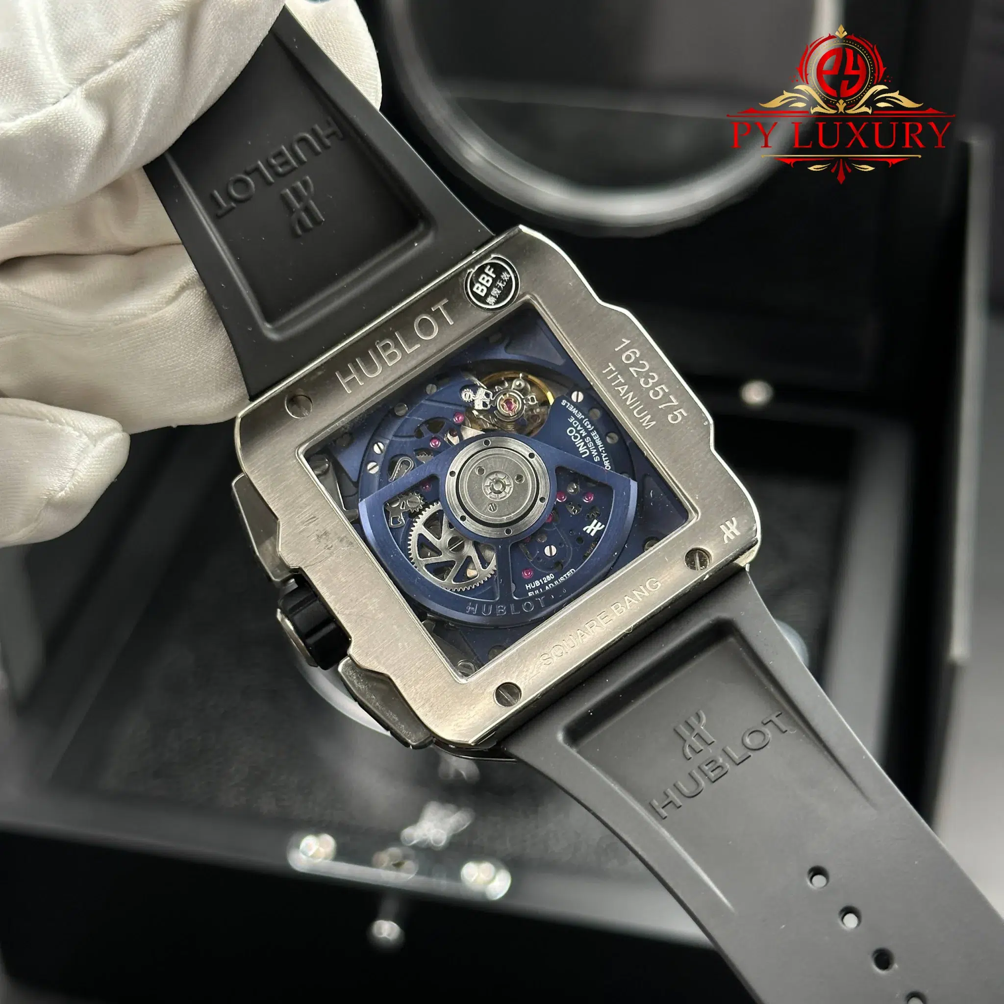 Hublot Square Bang Unico Titanium Blue Ceramic Best Replica BBF - 10
