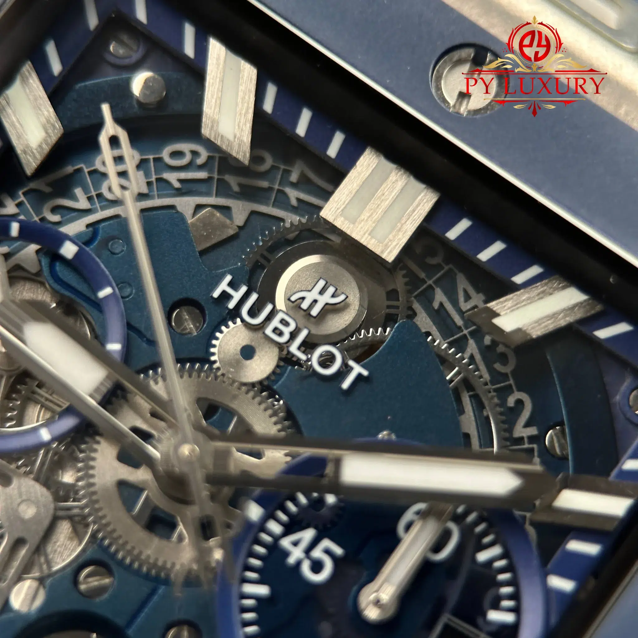 Hublot Square Bang Unico Titanium Blue Ceramic Best Replica BBF - 6