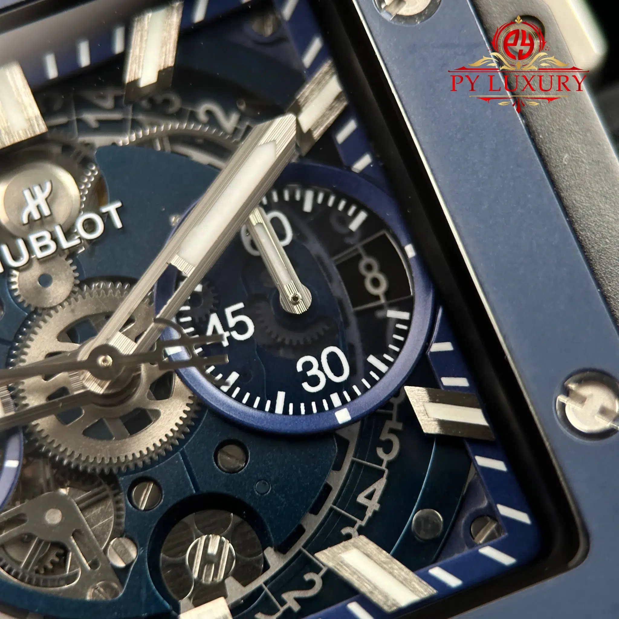 Hublot Square Bang Unico Titanium Blue Ceramic Best Replica BBF - 7