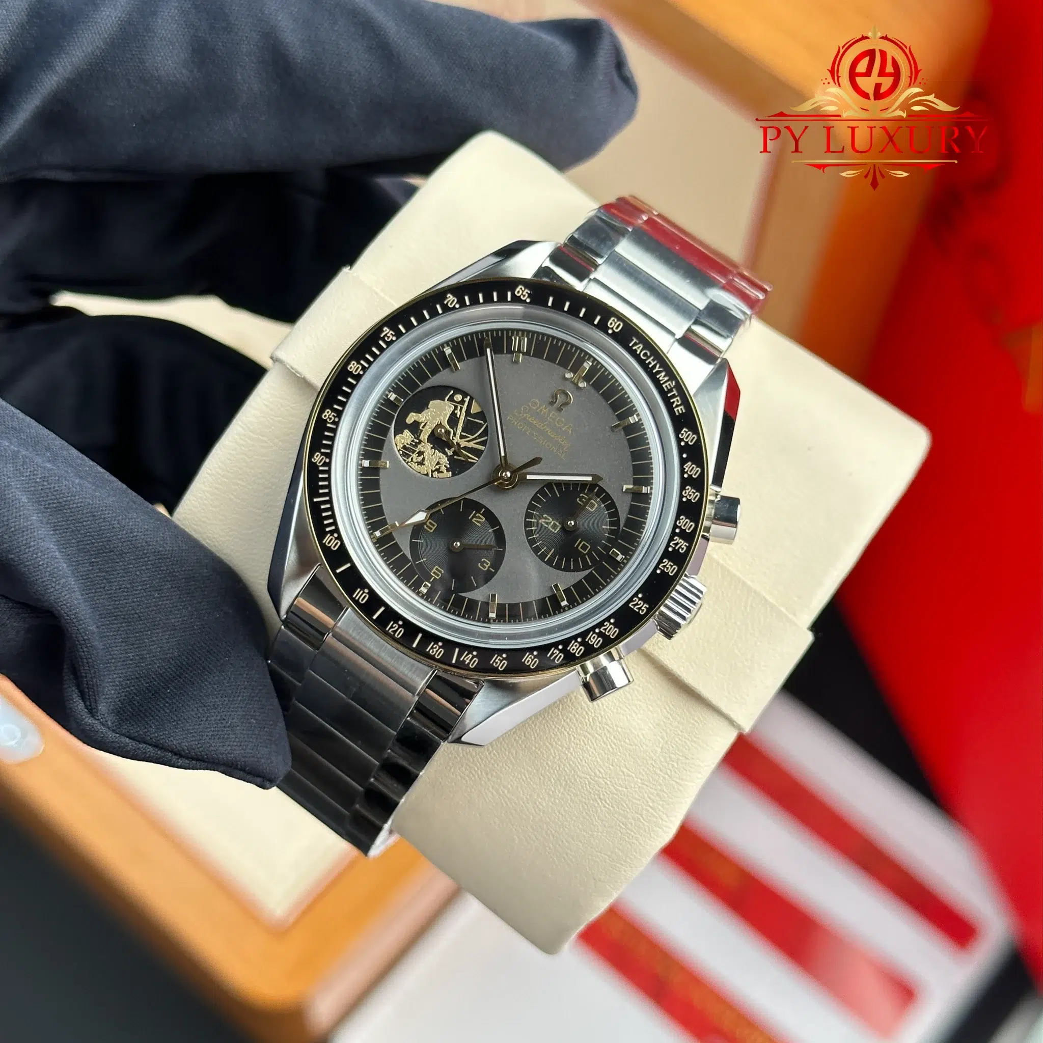 Omega Speedmaster Moonwatch Apollo 11 50th Anniversary Best Replica N1 - 3
