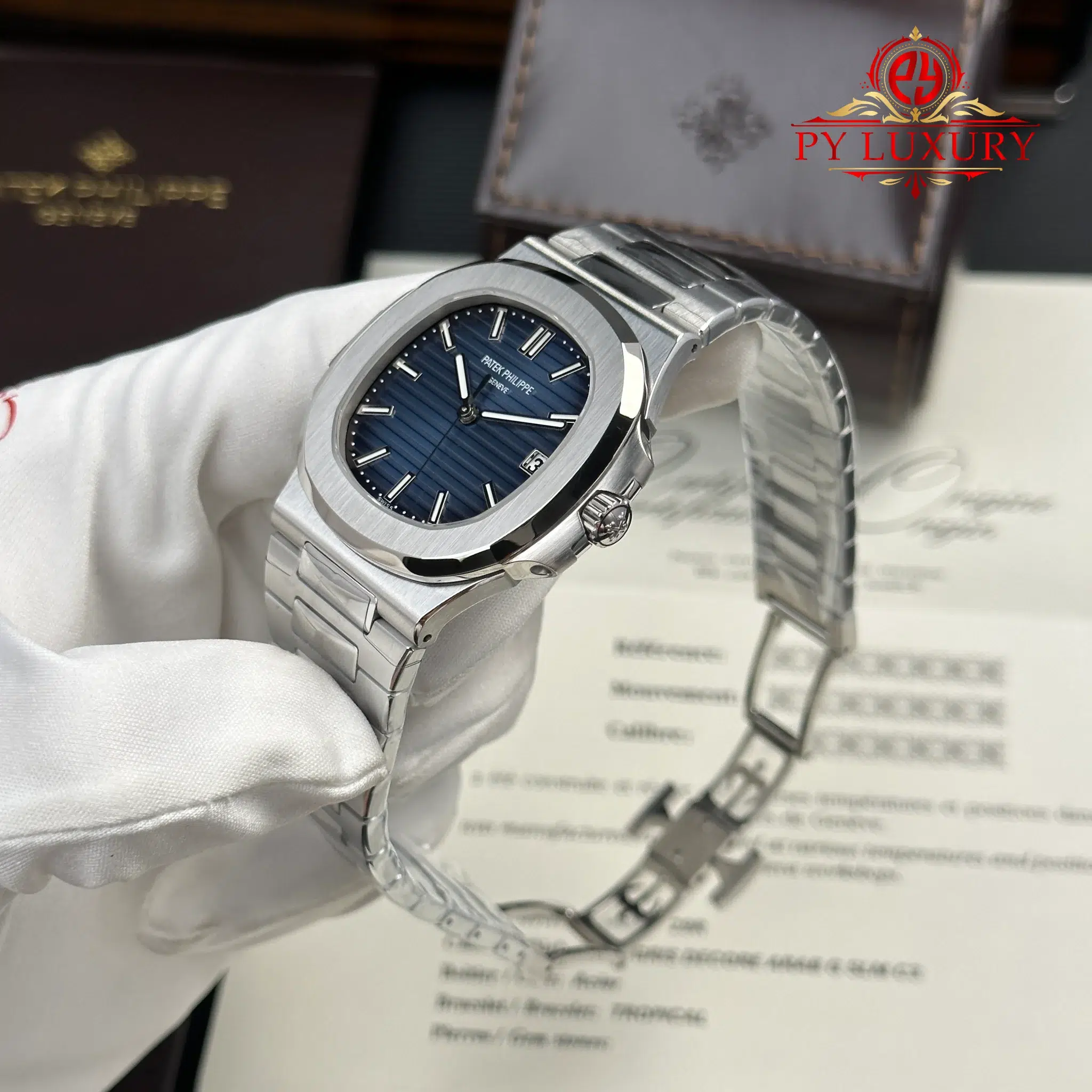 Patek Philippe Nautilus 5811 1G-001 Blue Dial Gained Weight 1 1 Best Replica - 3