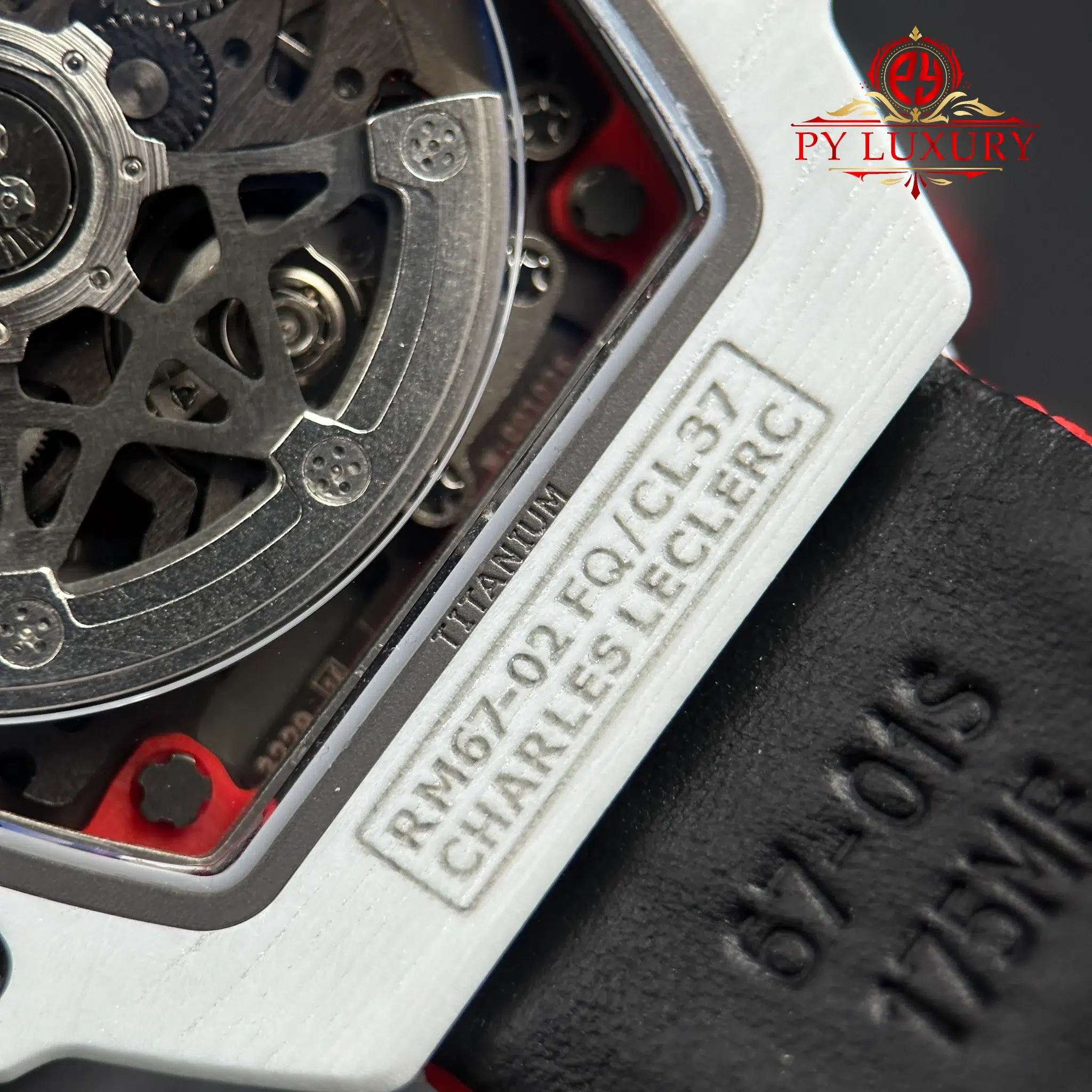 Richard Mille RM67-02 Charles Leclerc Monaco Red White Quartz TPT - 12