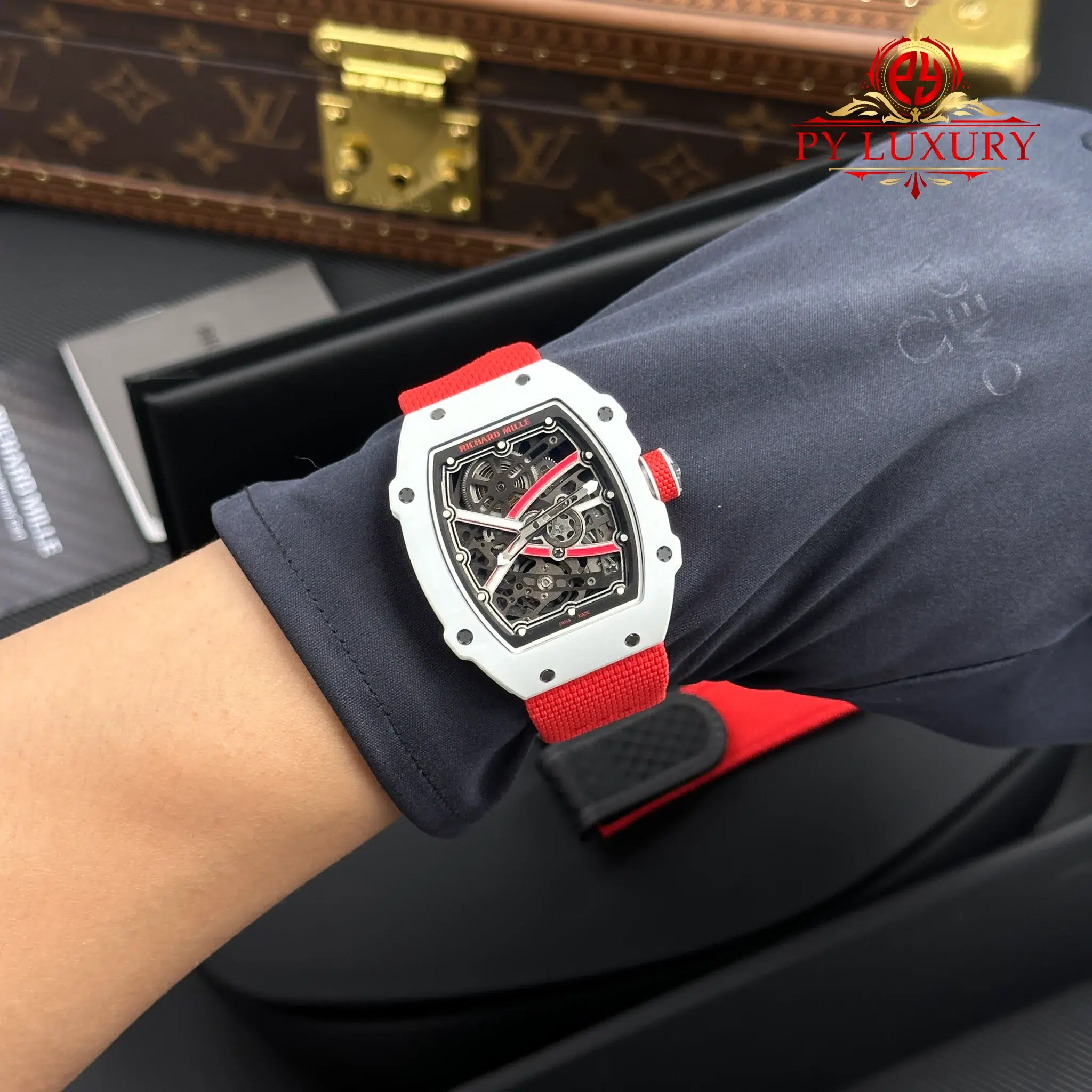Richard Mille RM67-02 Charles Leclerc Monaco Red White Quartz TPT - 5