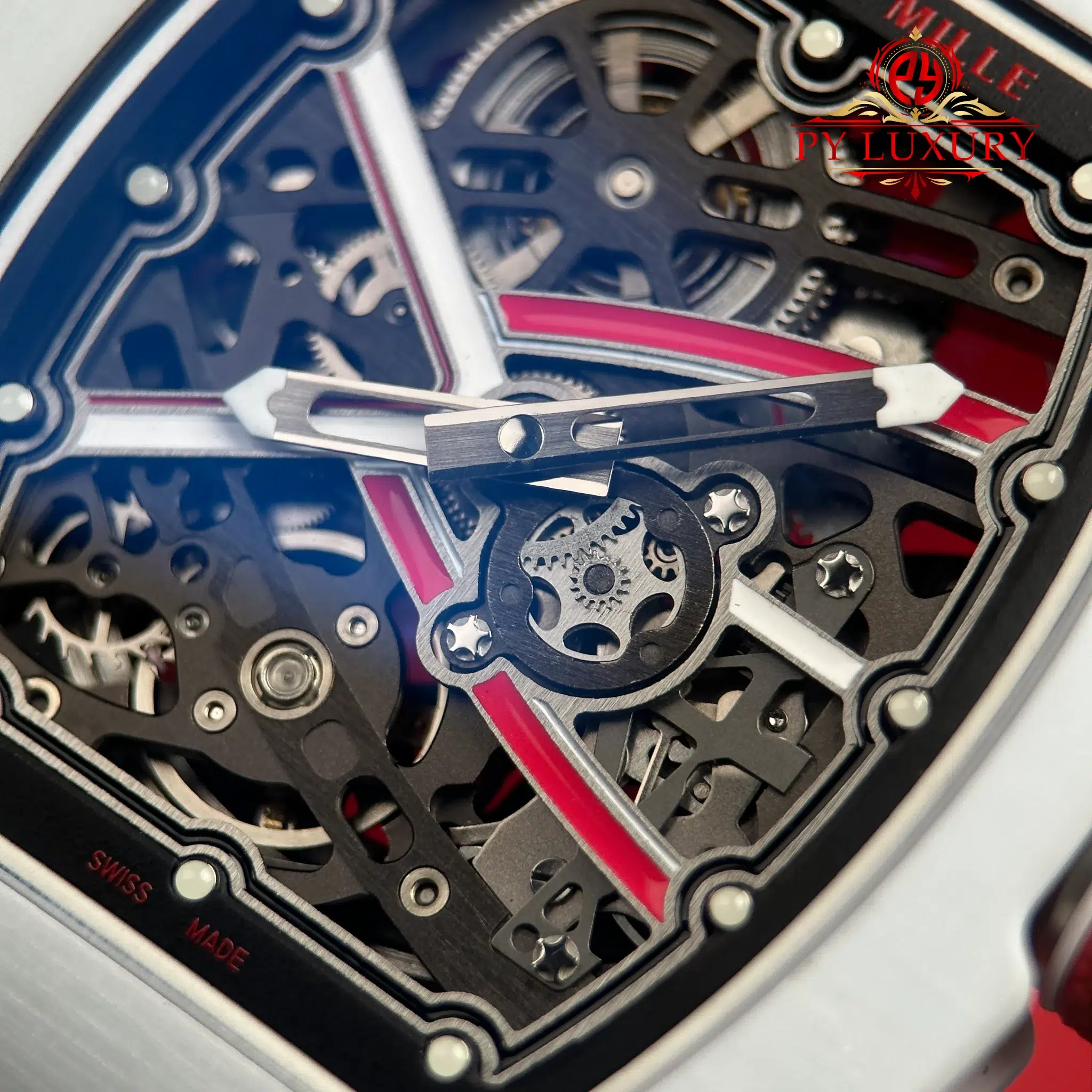 Richard Mille RM67-02 Charles Leclerc Monaco Red White Quartz TPT - 7