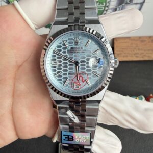 Rolex Land-Dweller 127336-0001 Ice-blue Honeycomb-motif Dial Best Replica BP Factory