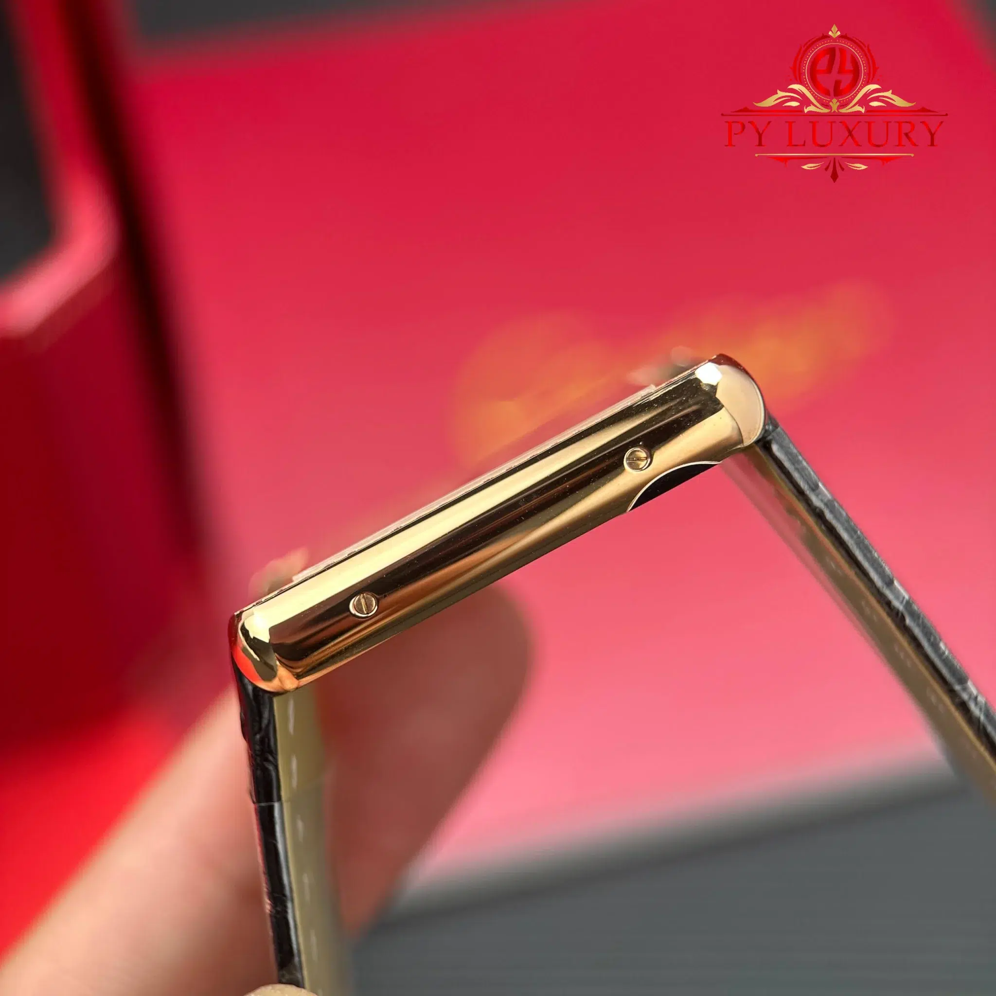 Cartier Tank Solo Large Model W5200025 Rose Gold Diamond Bezel Leather Strap - 8