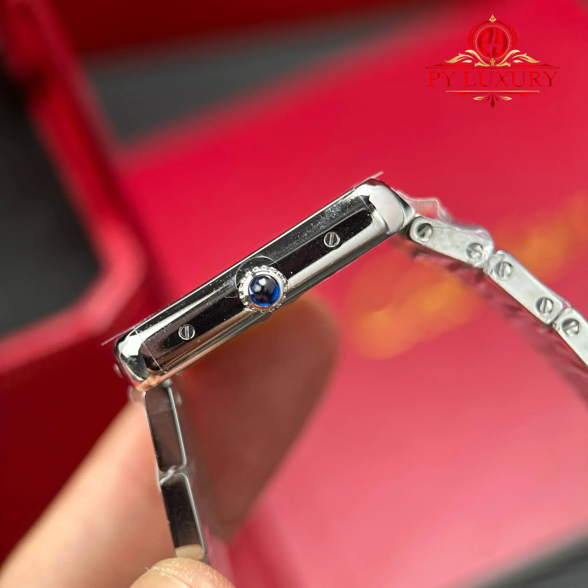 Cartier Tank Solo Small Model W5200013 Silver Dial Steel Bracelet - 10