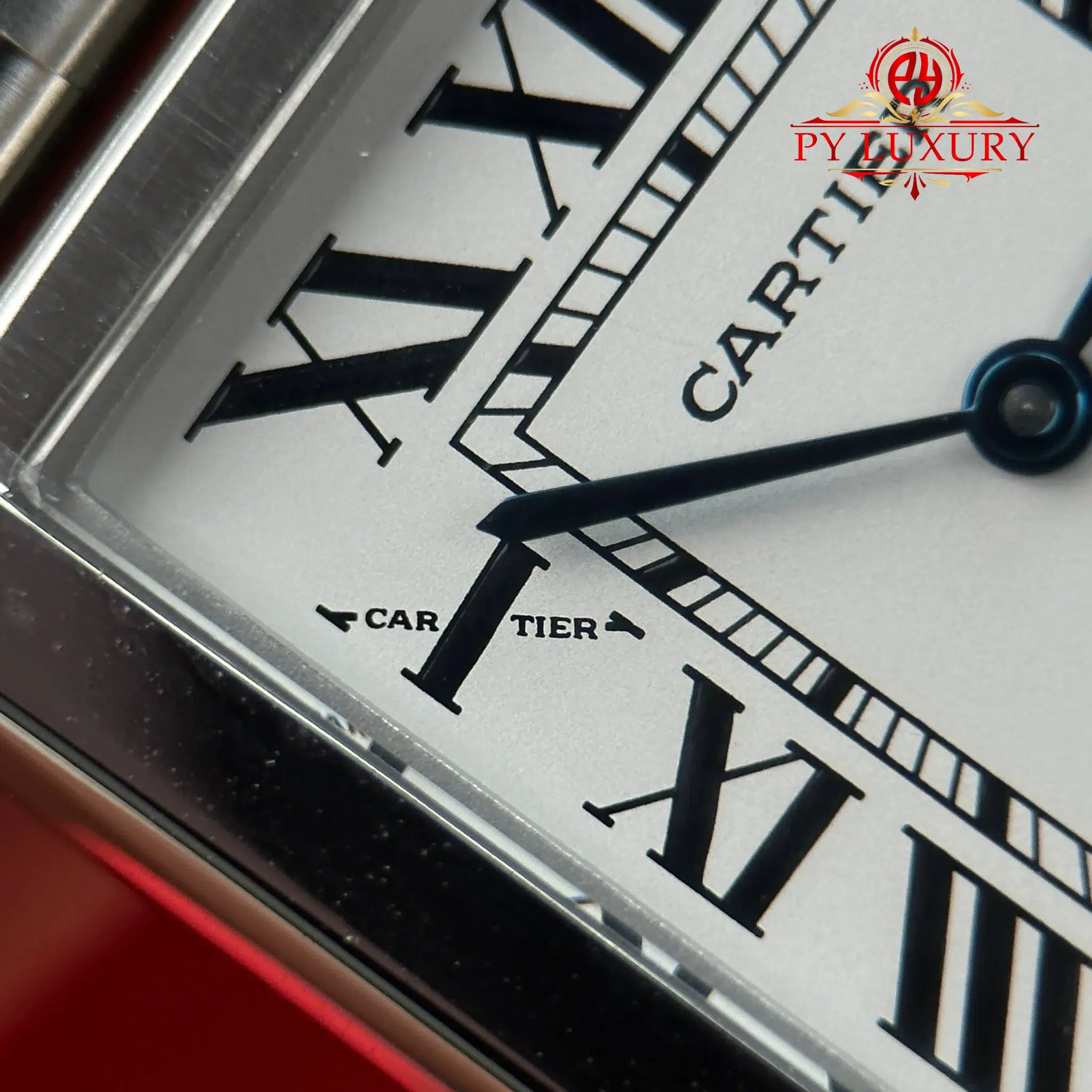 Cartier Tank Solo Small Model W5200013 Silver Dial Steel Bracelet - 6