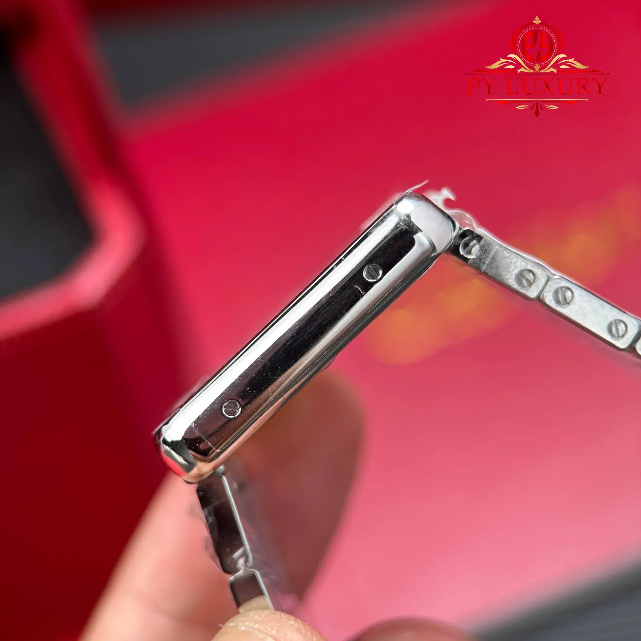 Cartier Tank Solo Small Model W5200013 Silver Dial Steel Bracelet - 9