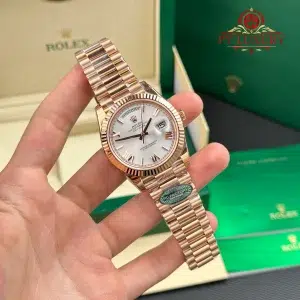 Rolex Day-Date 228235 Rose Gold Sundust Roman Dial Super Clone Gained Weight 210g RCF 40mm