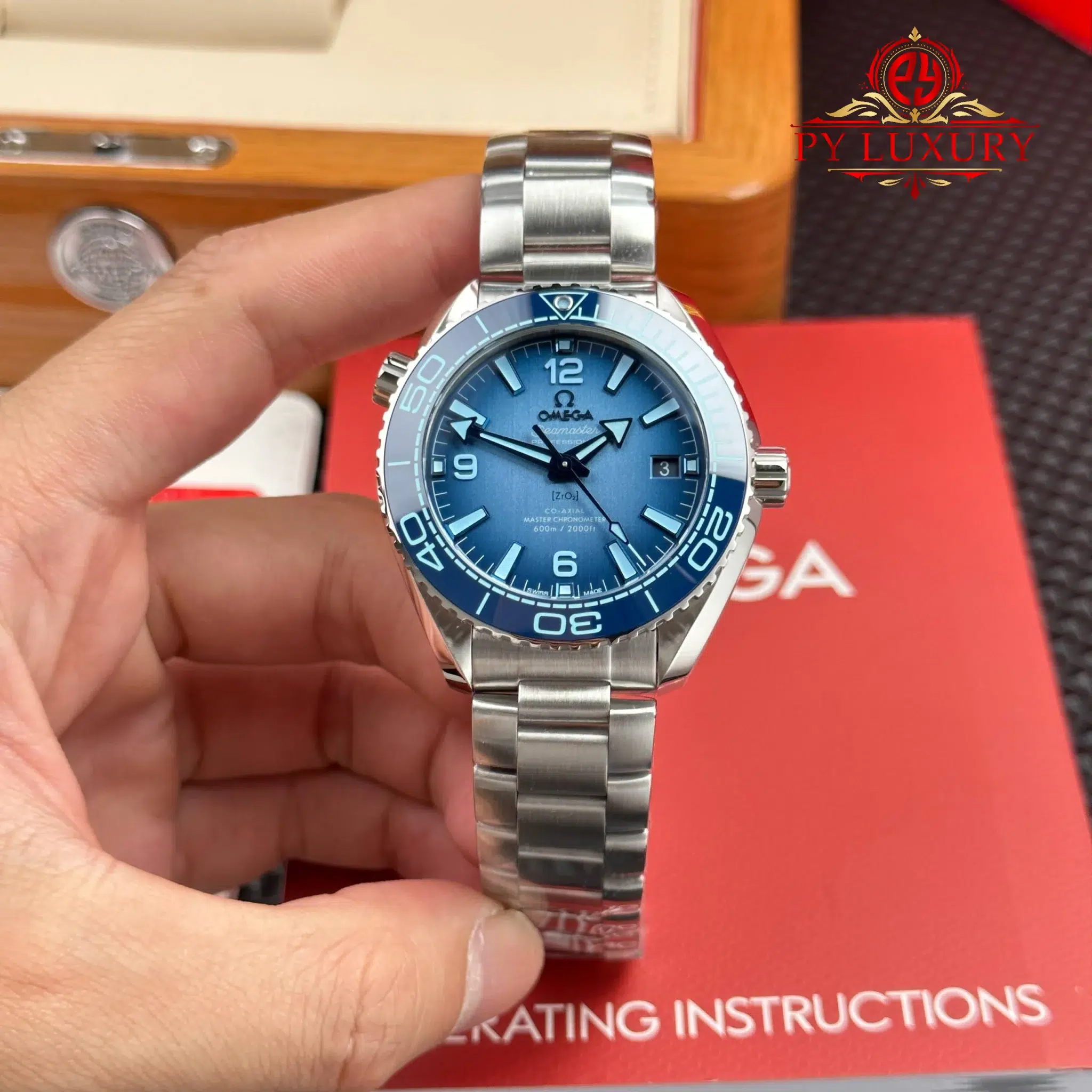 Omega Seamaster Planet Ocean 600M Summer Blue Dial Best Replica VSF - 1 Omega Seamaster Planet Ocean 600M Summer Blue Dial 1:1 Best Replica VSF