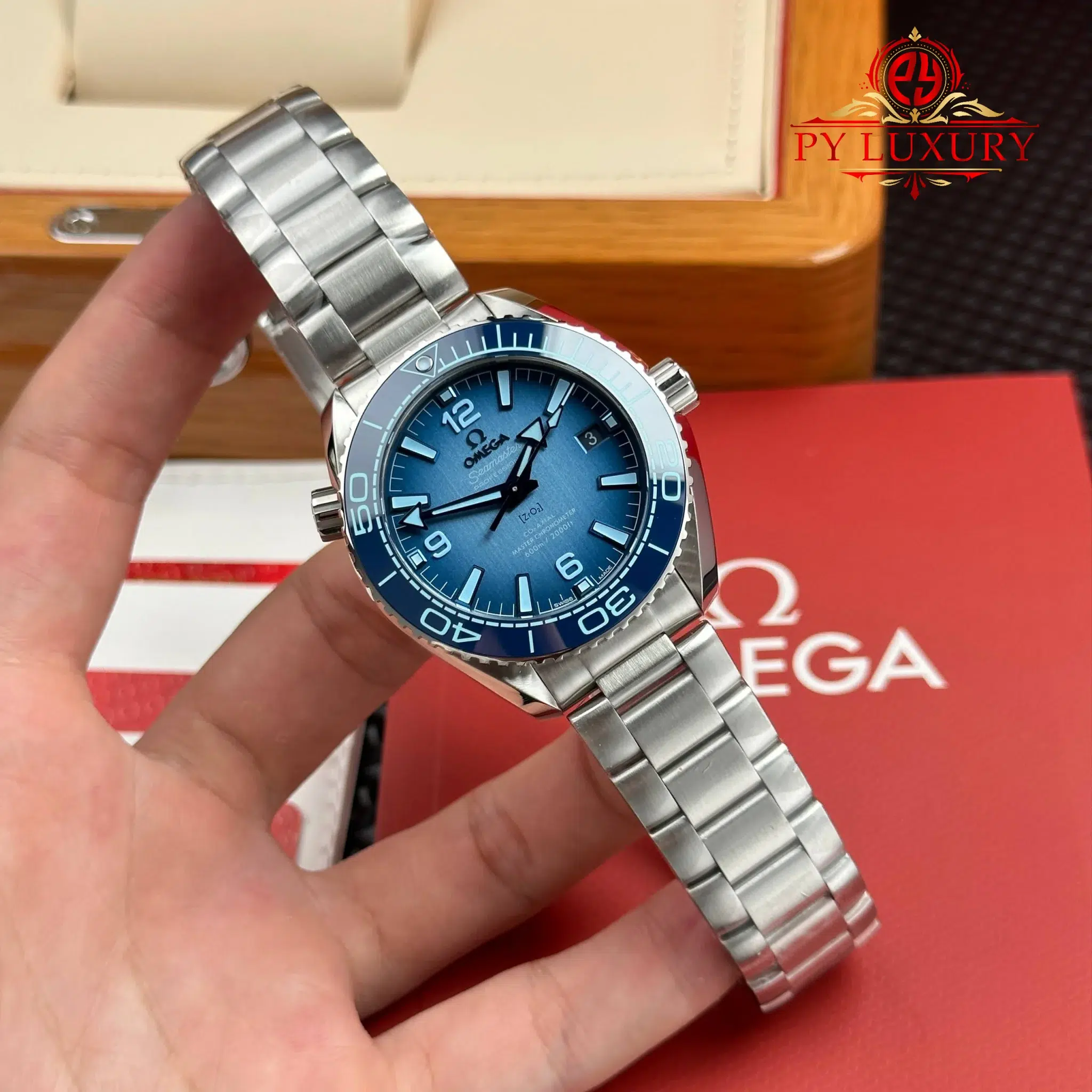 Omega Seamaster Planet Ocean 600M Summer Blue Dial Best Replica VSF - 2
