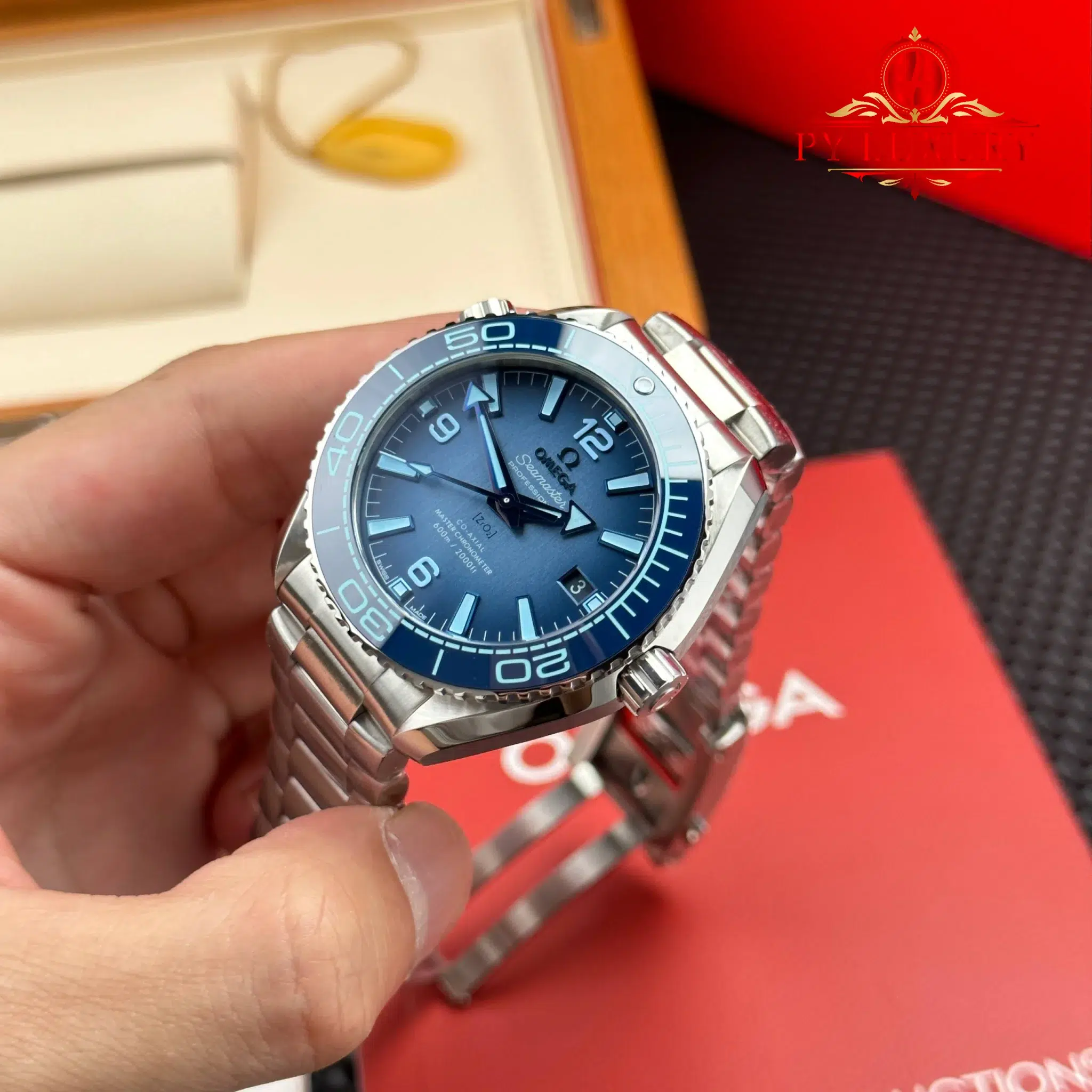Omega Seamaster Planet Ocean 600M Summer Blue Dial Best Replica VSF - 3