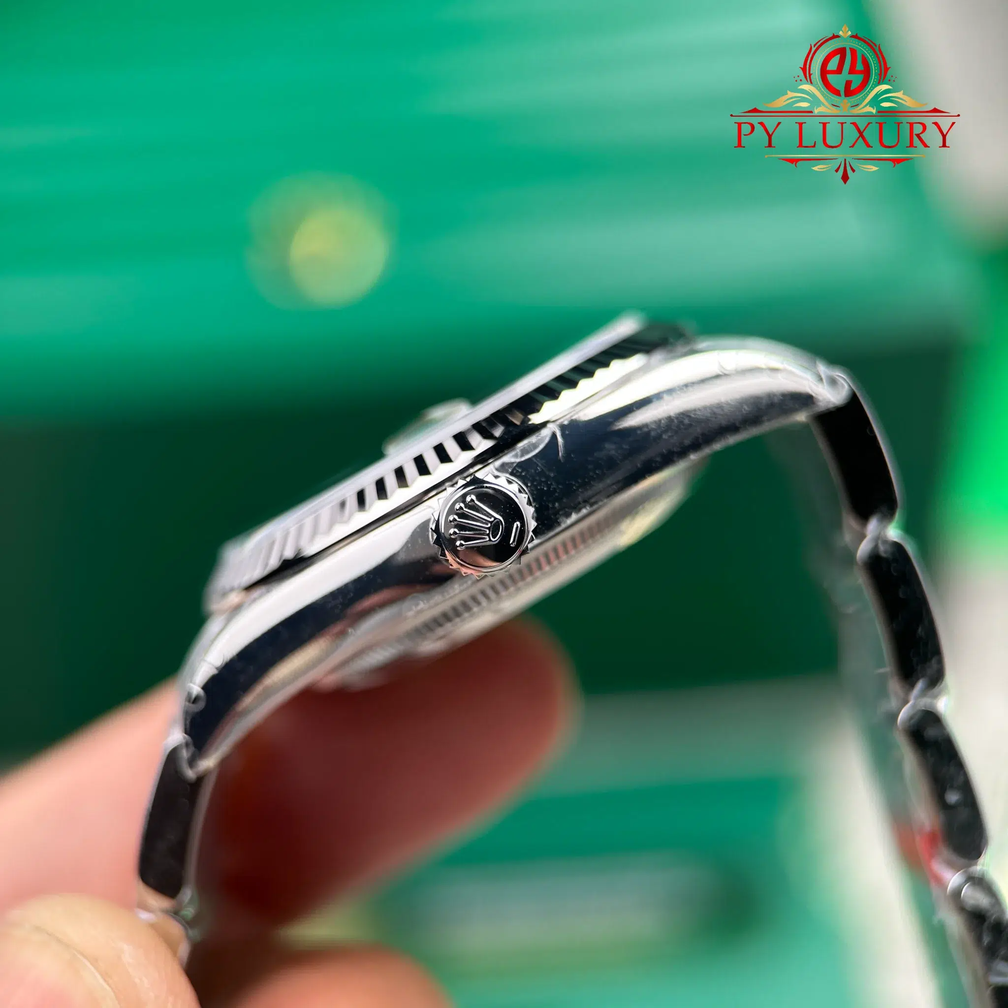 Rolex Datejust 126234 Green Ombré Dial Fluted Bezel Oyster Bracelet - 11