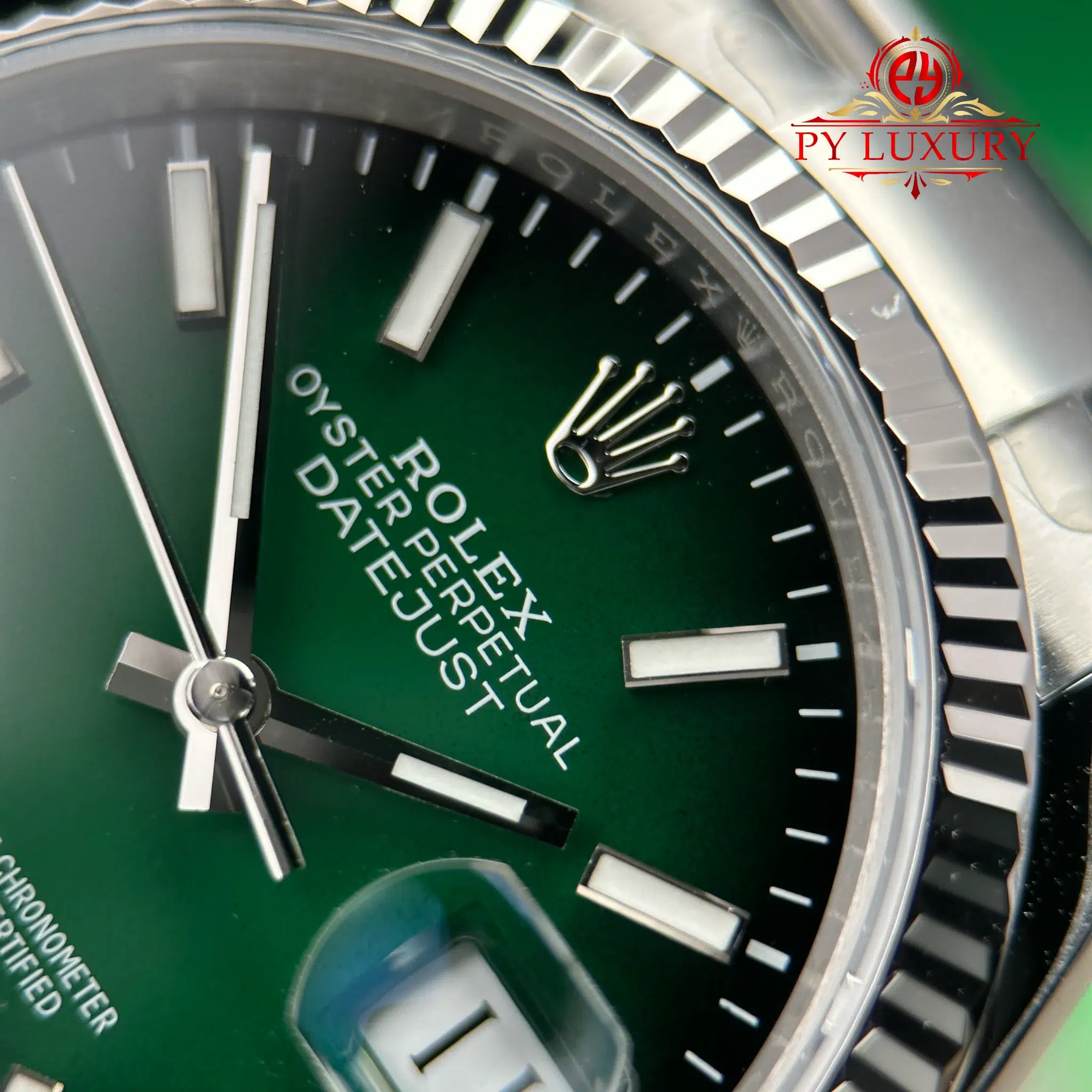 Rolex Datejust 126234 Green Ombré Dial Fluted Bezel Oyster Bracelet - 6