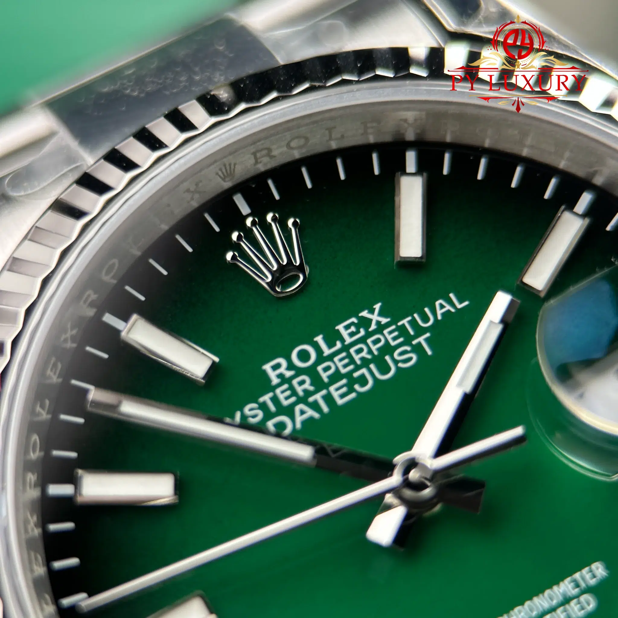 Rolex Datejust 126234 Green Ombré Dial Fluted Bezel Oyster Bracelet - 9
