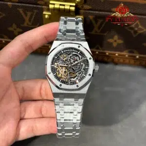 Audemars Piguet Royal Oak 15407ST Openworked Skeleton Dial 1:1 Best Replica OCTA 41mm (Free Sprung)