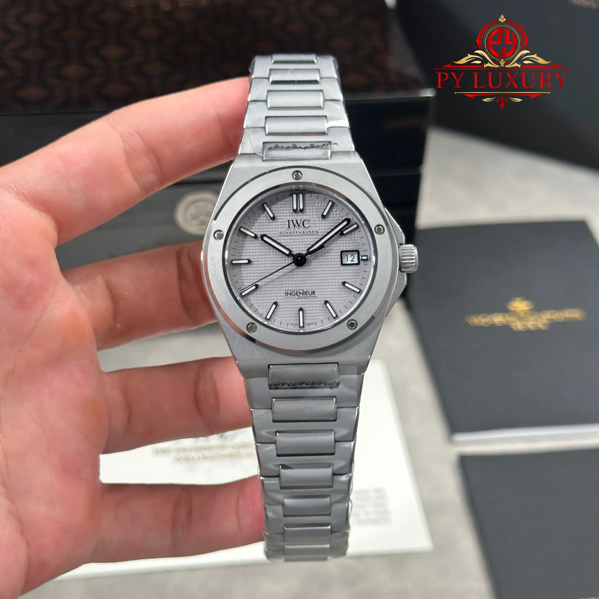 IWC Ingenieur Automatic IW328904 Grey Dial Best Replica GHF - 1 IWC Ingenieur Automatic IW328904 Grey Dial Best Replica GHF