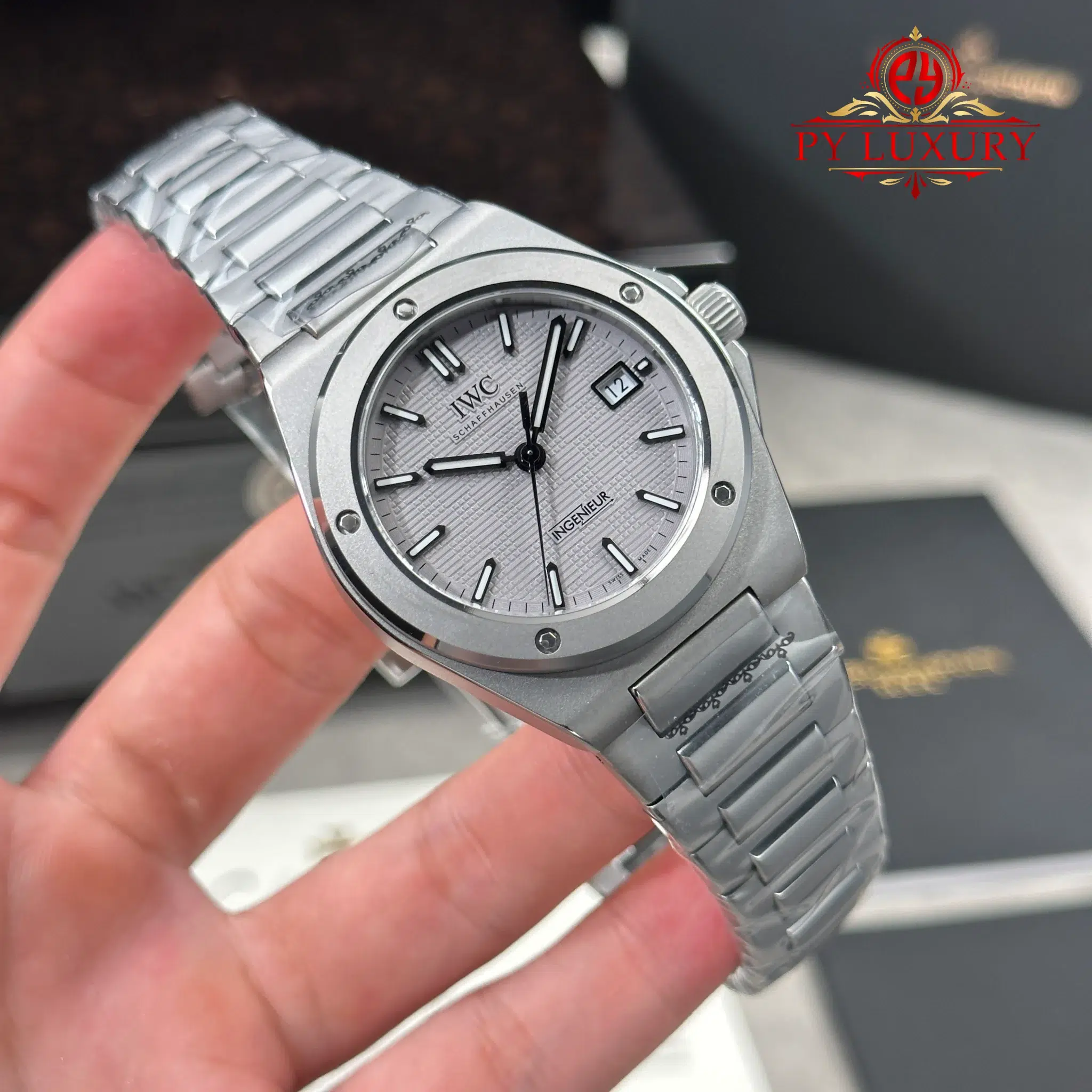 IWC Ingenieur Automatic IW328904 Grey Dial Best Replica GHF - 4