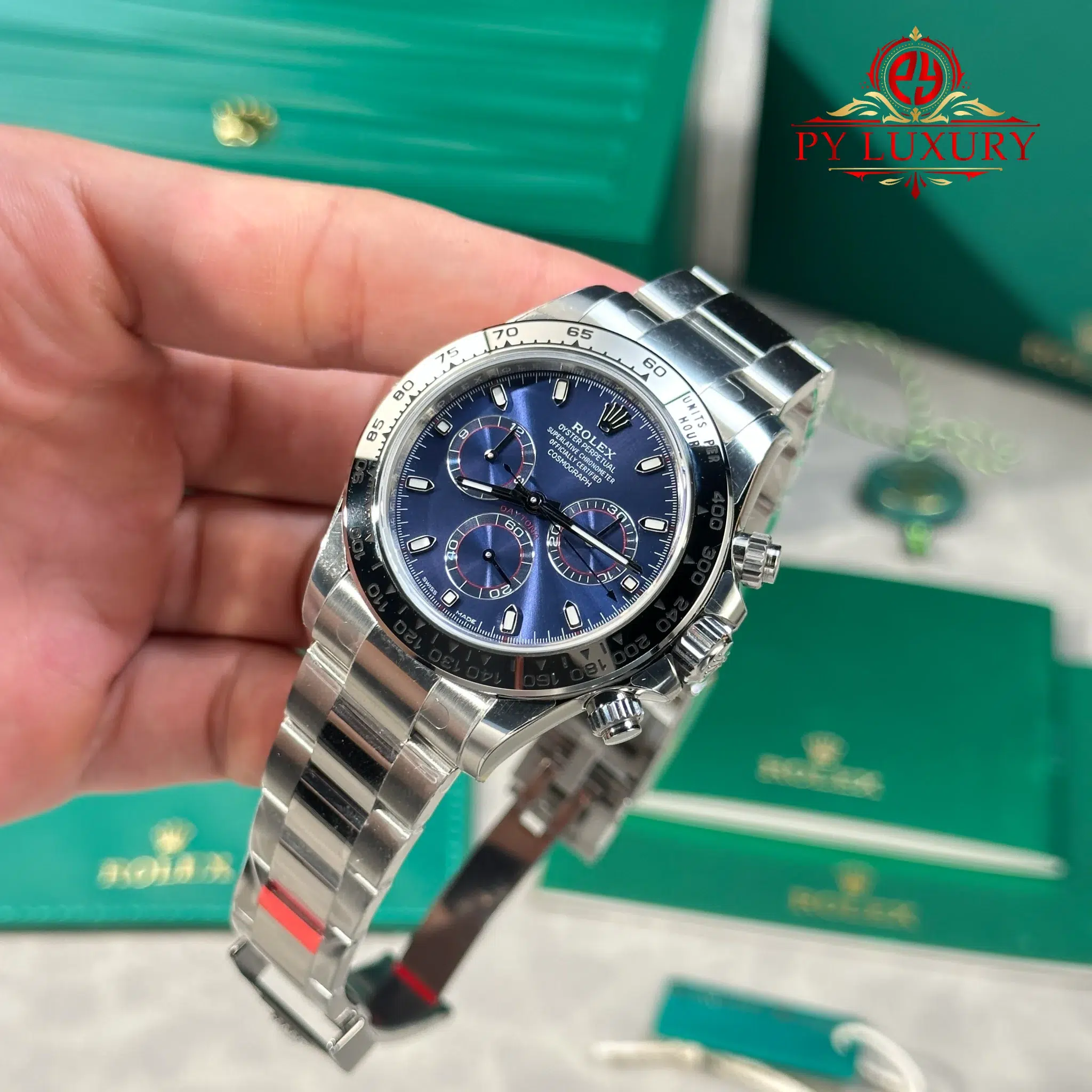 Rolex Daytona 116509 Blue Dial Gained Weight 185g Best Replica VSF - 3