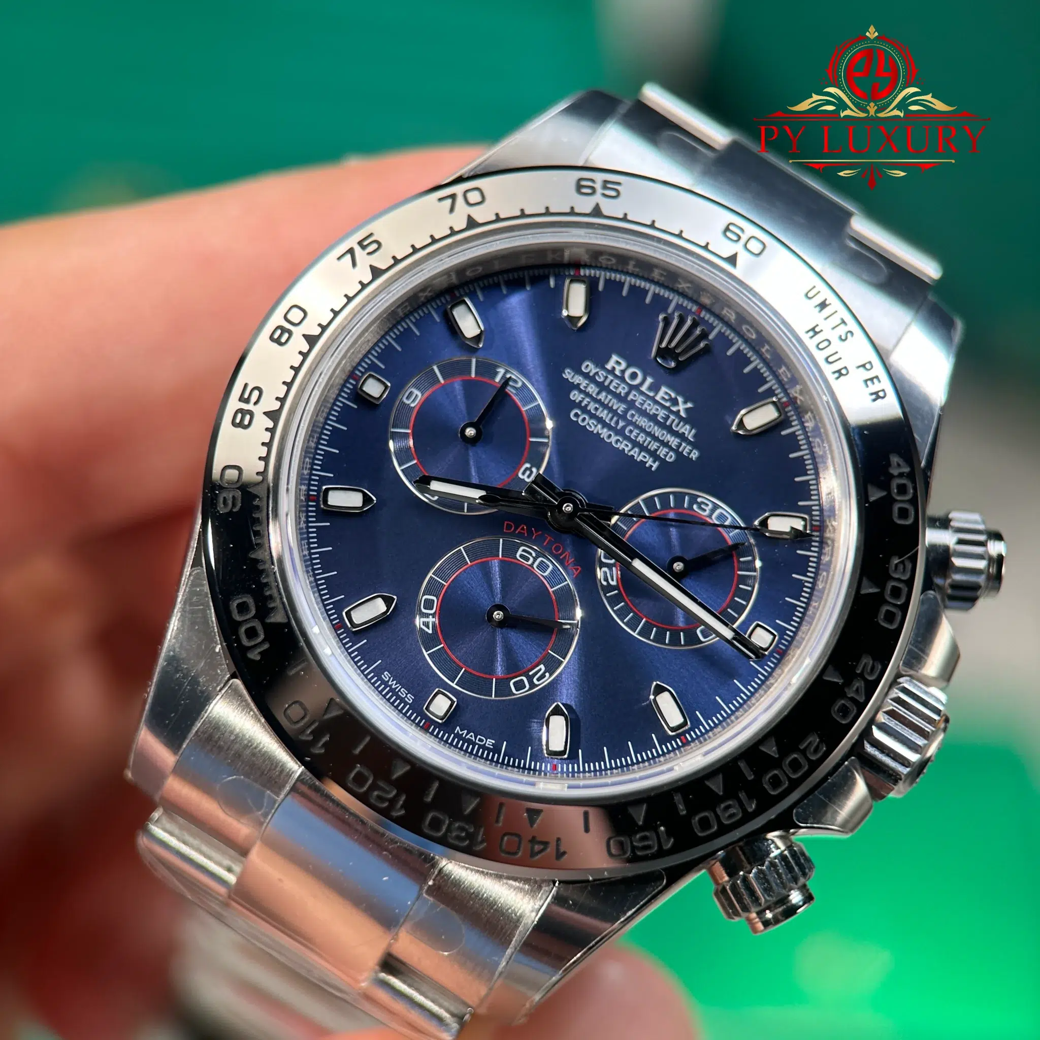 Rolex Daytona 116509 Blue Dial Gained Weight 185g Best Replica VSF - 5