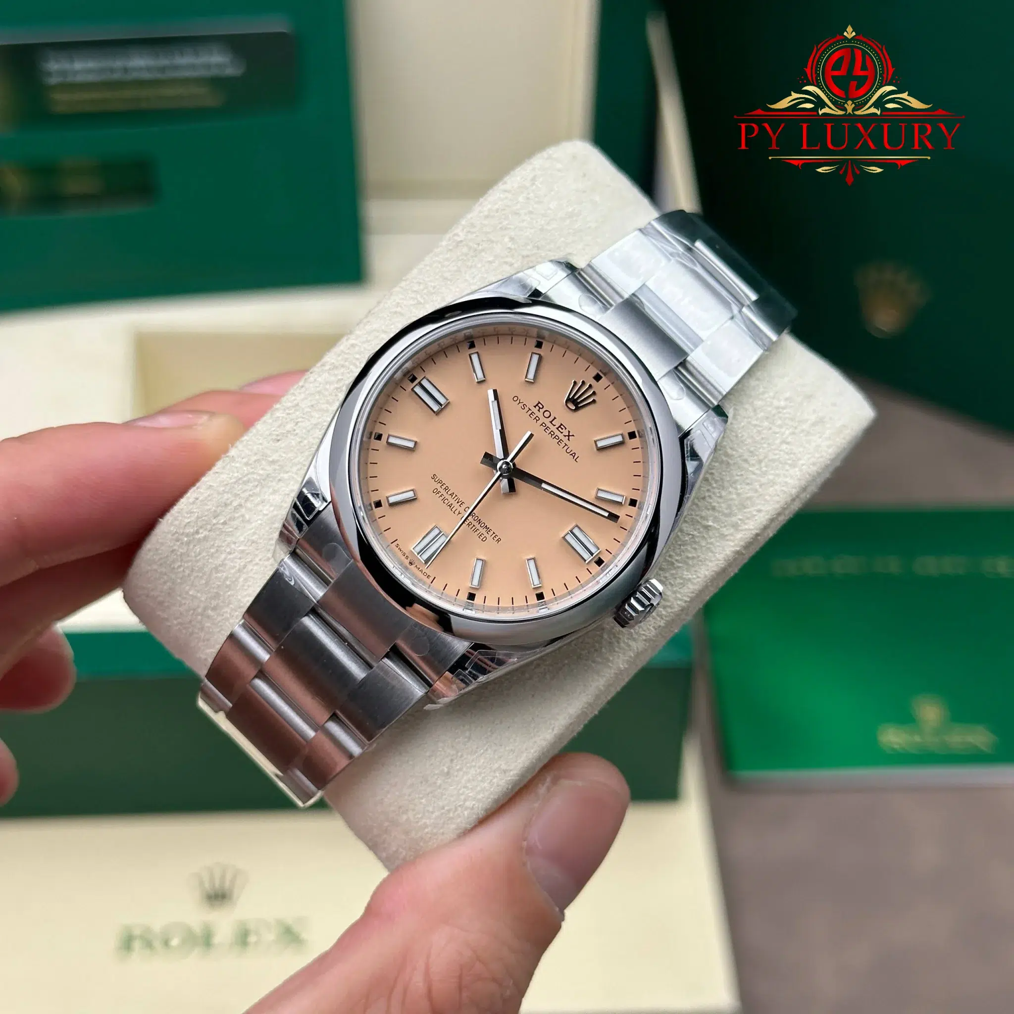 Rolex Oyster Perpetual 126000 Beige Dial Top Quality Replica VSF - 2