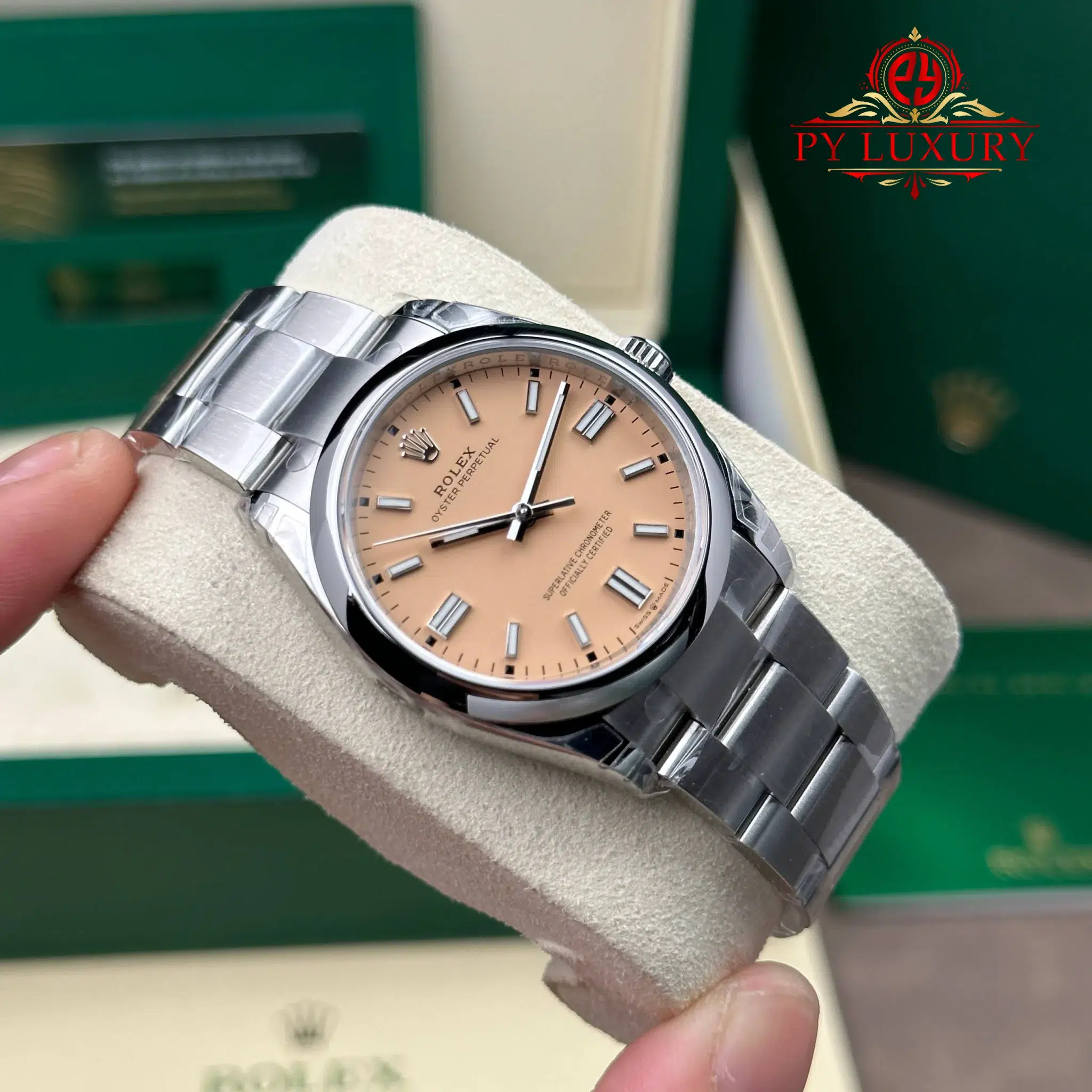 Rolex Oyster Perpetual 126000 Beige Dial Top Quality Replica VSF - 3
