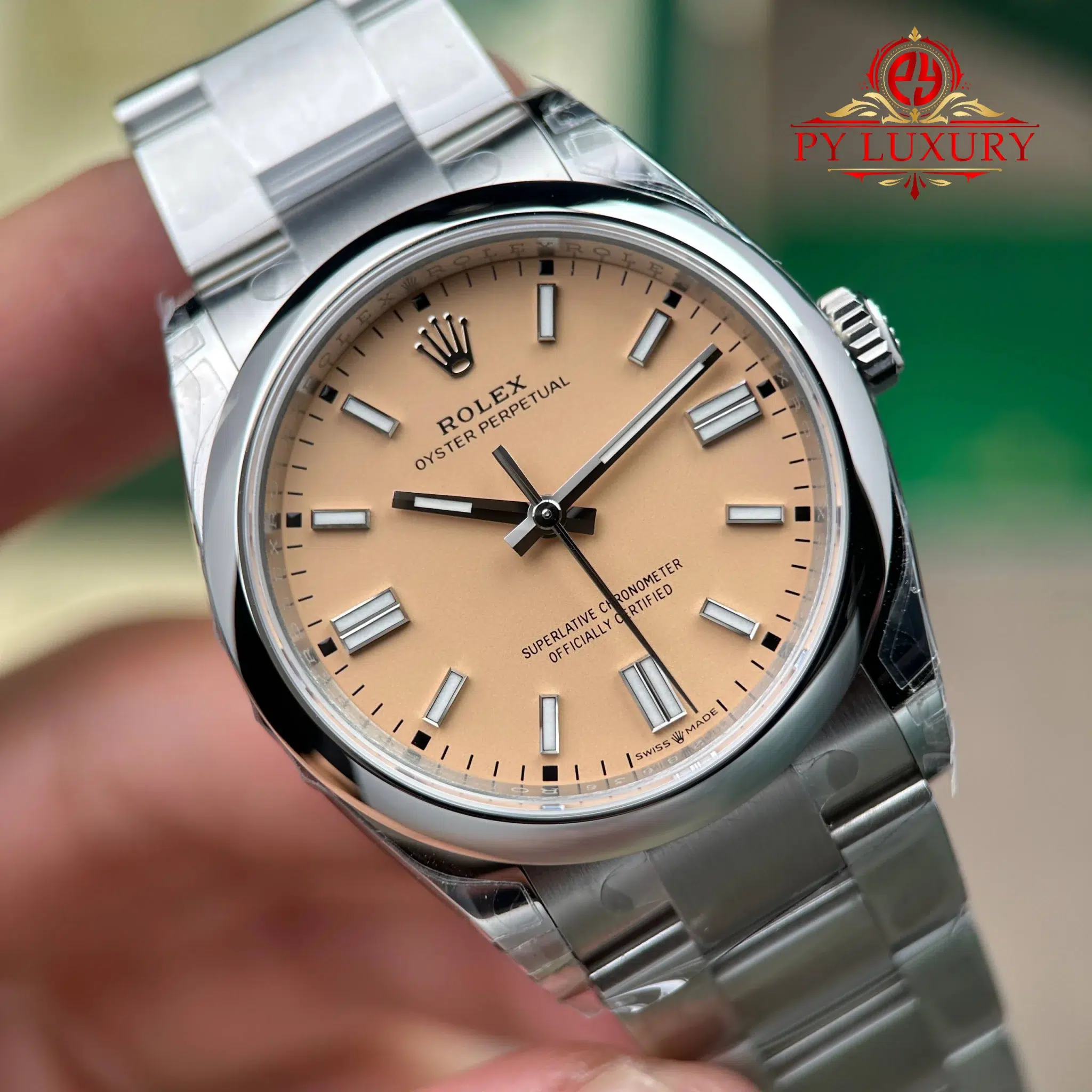 Rolex Oyster Perpetual 126000 Beige Dial Top Quality Replica VSF - 4