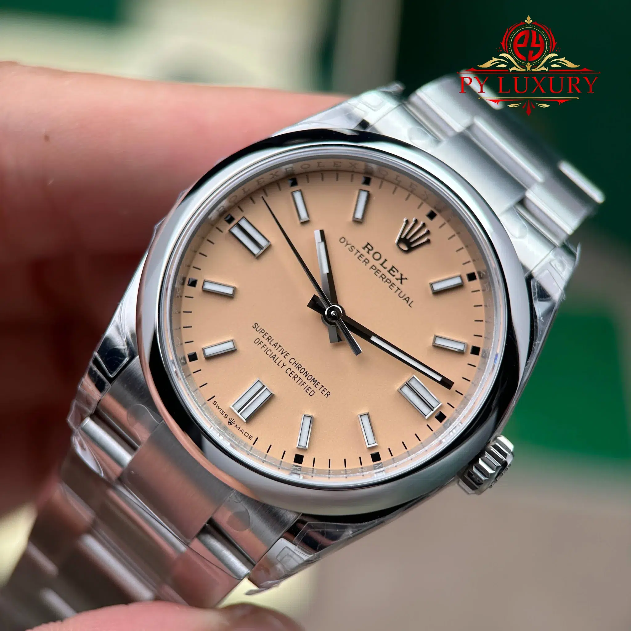 Rolex Oyster Perpetual 126000 Beige Dial Top Quality Replica VSF - 5