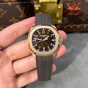 Patek Philippe Aquanaut 5167R-001 Rose Gold Brown Dial Top Quality Replica Gained Weight 136g WSF 40.8mm