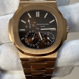 Patek Philippe Nautilus 5712/1R-001 Brown Dial 18K Rose Gold Plating Super Clone Gained Weight 195g UMIF 40mm