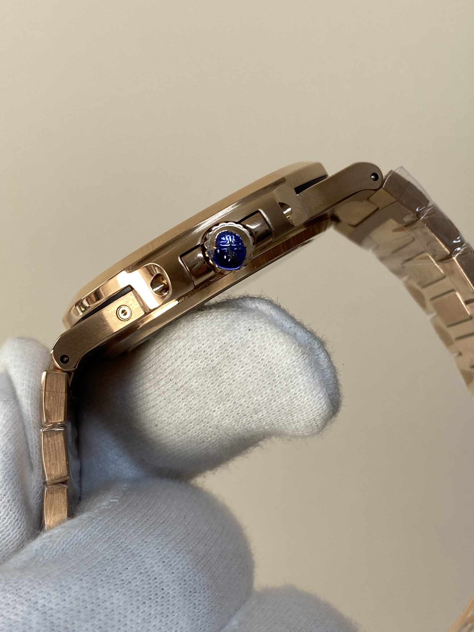 Patek Philippe Nautilus 5712 Brown Dial 18K Rose Gold Plating Gained Weight 195g Super Clone - 7