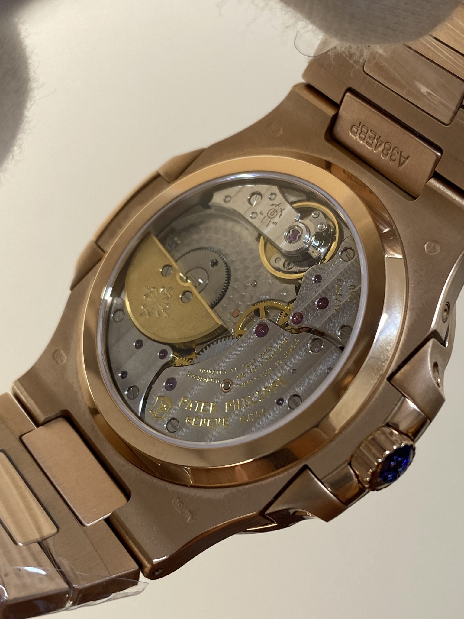 Patek Philippe Nautilus 5712 Brown Dial 18K Rose Gold Plating Gained Weight 195g Super Clone - 9