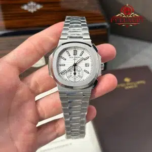 Patek Philippe Nautilus 5980/1A-019 Chronograph White Dial Best Clone P1 Factory 40mm