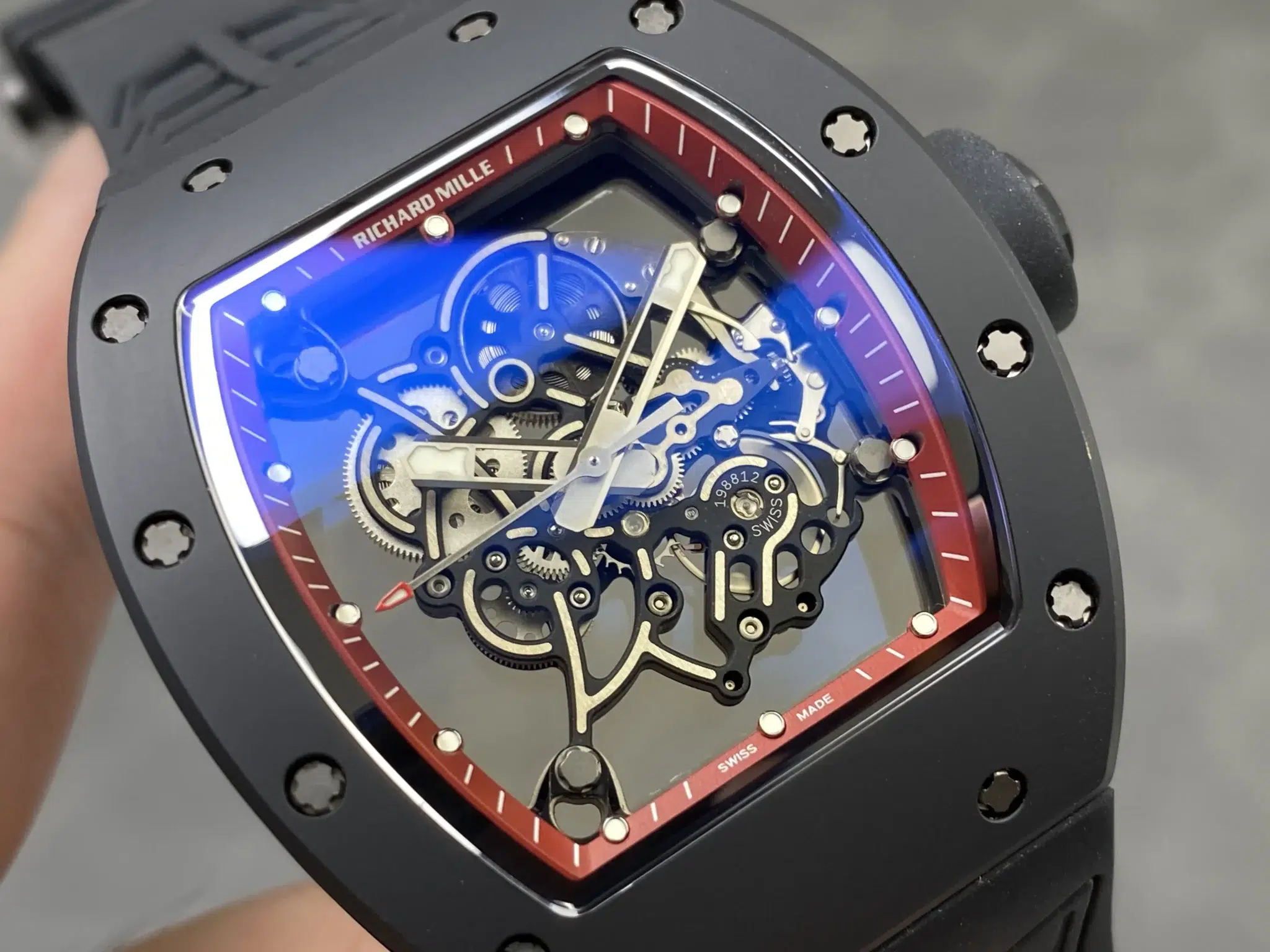 Richard Mille RM055 Bubba Watson Red Drive Americas Edition Black Ceramic Super Clone Vaucher Movement Umi Factory - 2