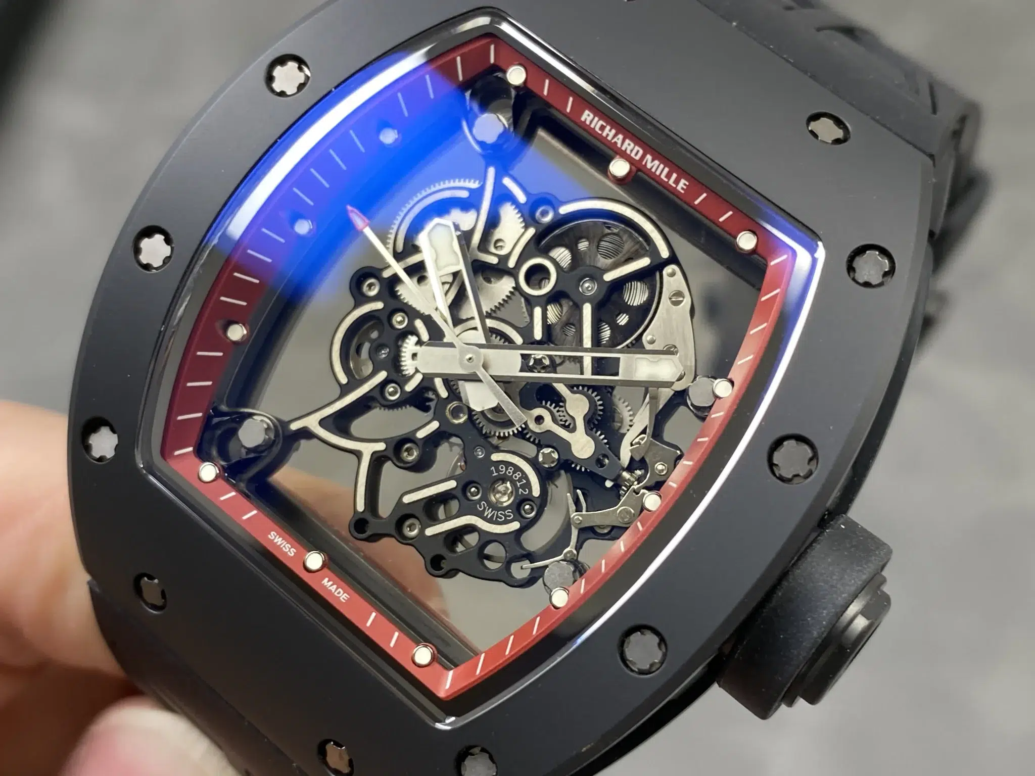 Richard Mille RM055 Bubba Watson Red Drive Americas Edition Black Ceramic Super Clone Vaucher Movement Umi Factory - 3