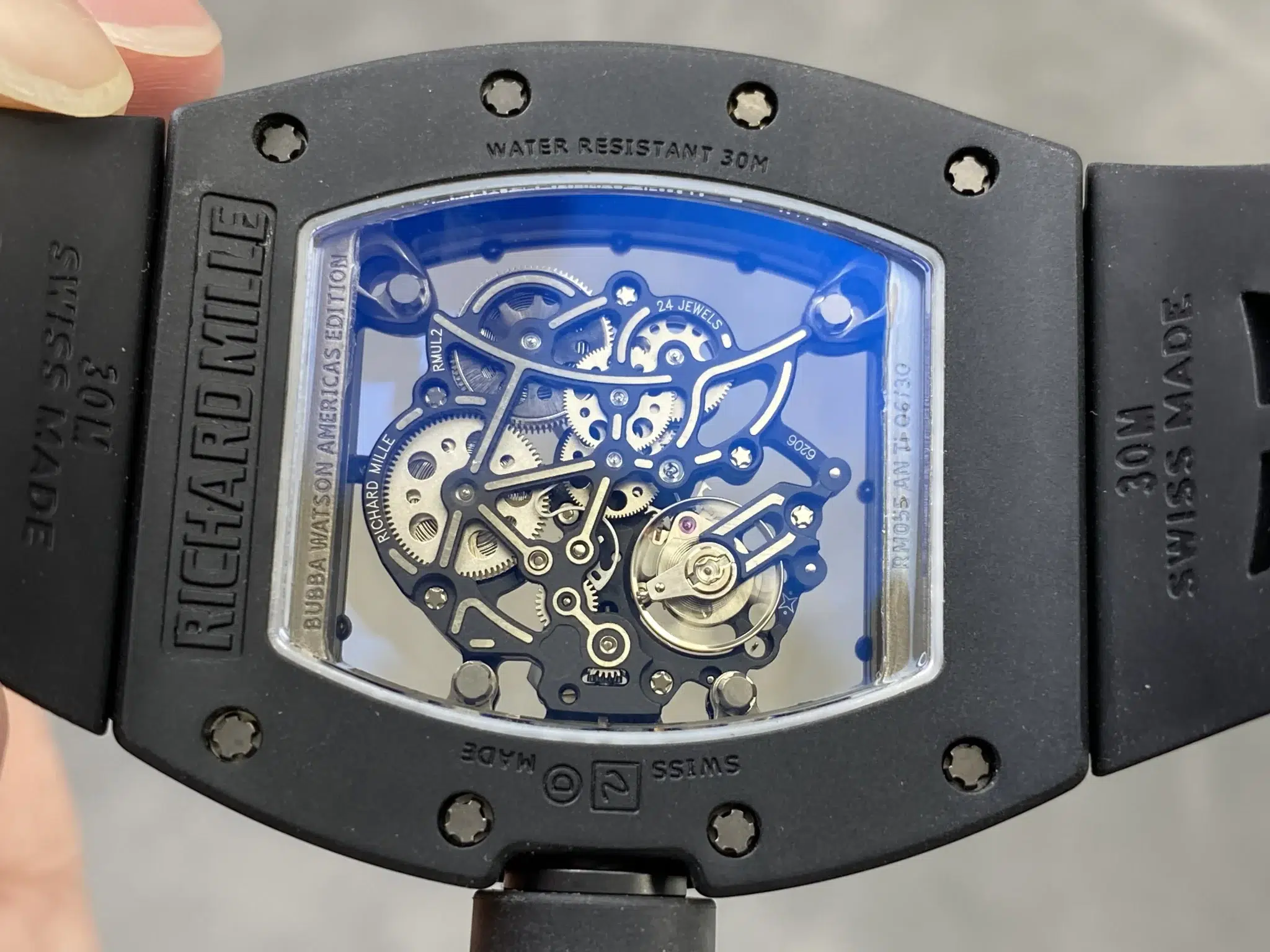 Richard Mille RM055 Bubba Watson Red Drive Americas Edition Black Ceramic Super Clone Vaucher Movement Umi Factory - 7