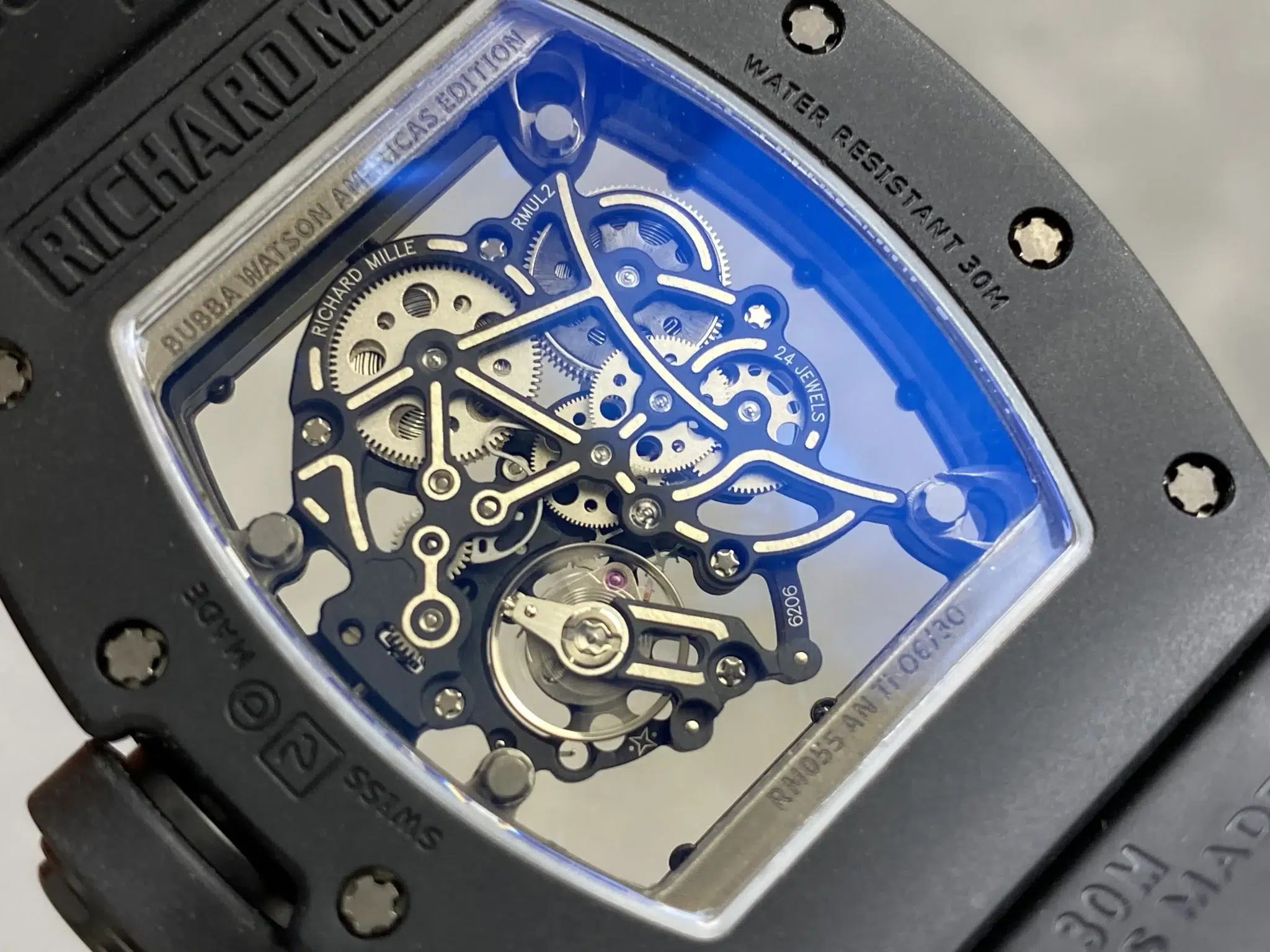 Richard Mille RM055 Bubba Watson Red Drive Americas Edition Black Ceramic Super Clone Vaucher Movement Umi Factory - 8