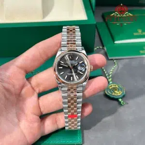 Rolex Datejust 126201-0013 Steel & Rose Gold Slate Dial Smooth Bezel Jubilee Bracelet 1:1 Best Replica VSF