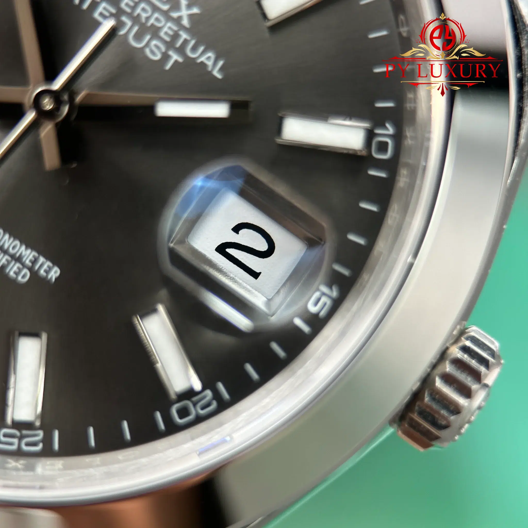Rolex Datejust 126300-0008 Slate Dial Smooth Bezel Jubilee Bracelet Super Clone - 8