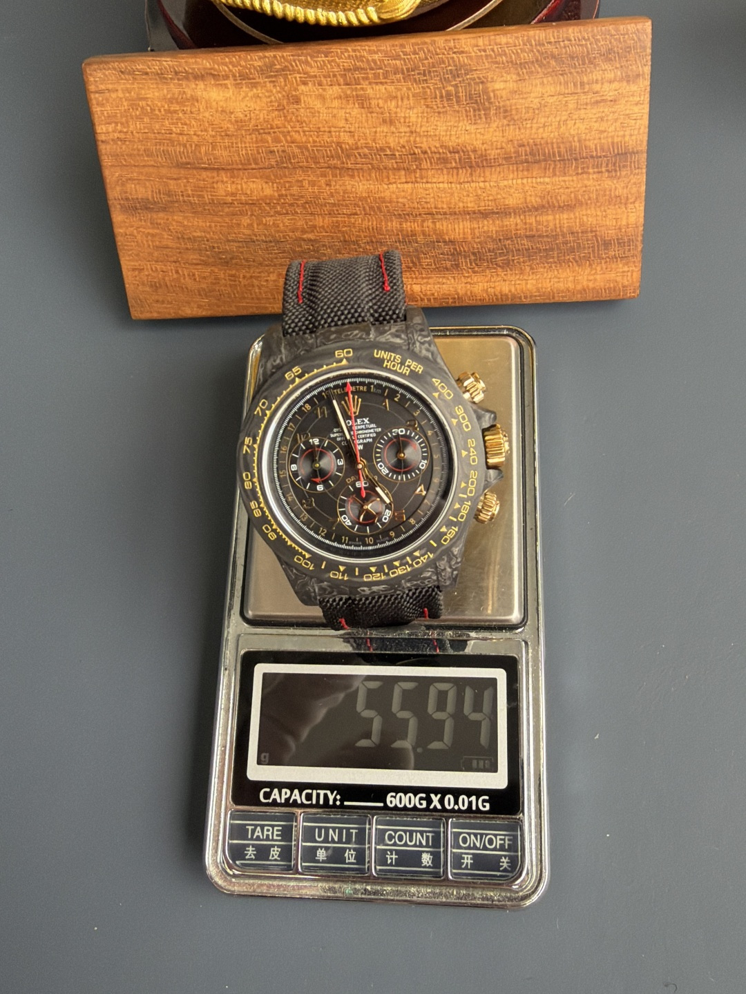 Rolex Daytona DiW Avia Black Carbon Fiber Textile Strap 1-1 Best Replica N6F - 11