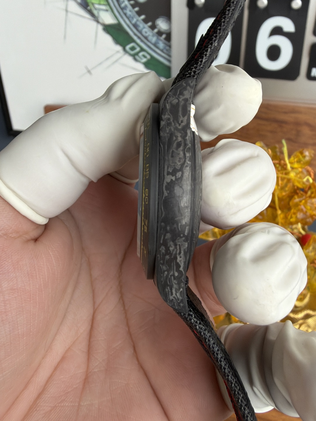 Rolex Daytona DiW Avia Black Carbon Fiber Textile Strap 1-1 Best Replica N6F - 7