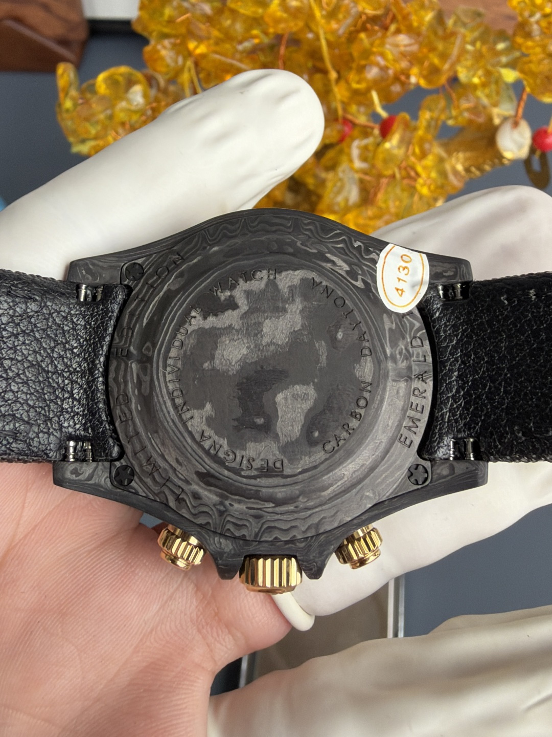 Rolex Daytona DiW Avia Black Carbon Fiber Textile Strap 1-1 Best Replica N6F - 9