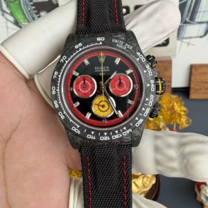 Rolex Daytona DiW F1 Racing Inspired Diamond Index Dial Black Carbon Fiber Super Clone N6 Factory