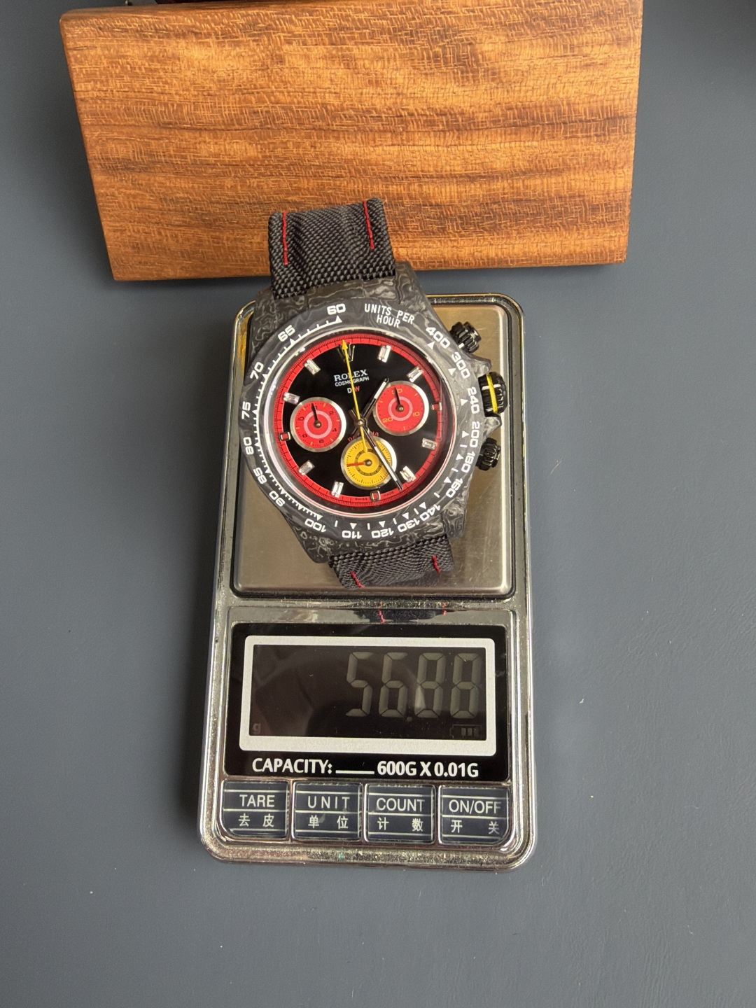 Rolex Daytona DiW F1 Racing Inspired Diamond Index Dial Black Carbon Fiber Super Clone N6F - 11