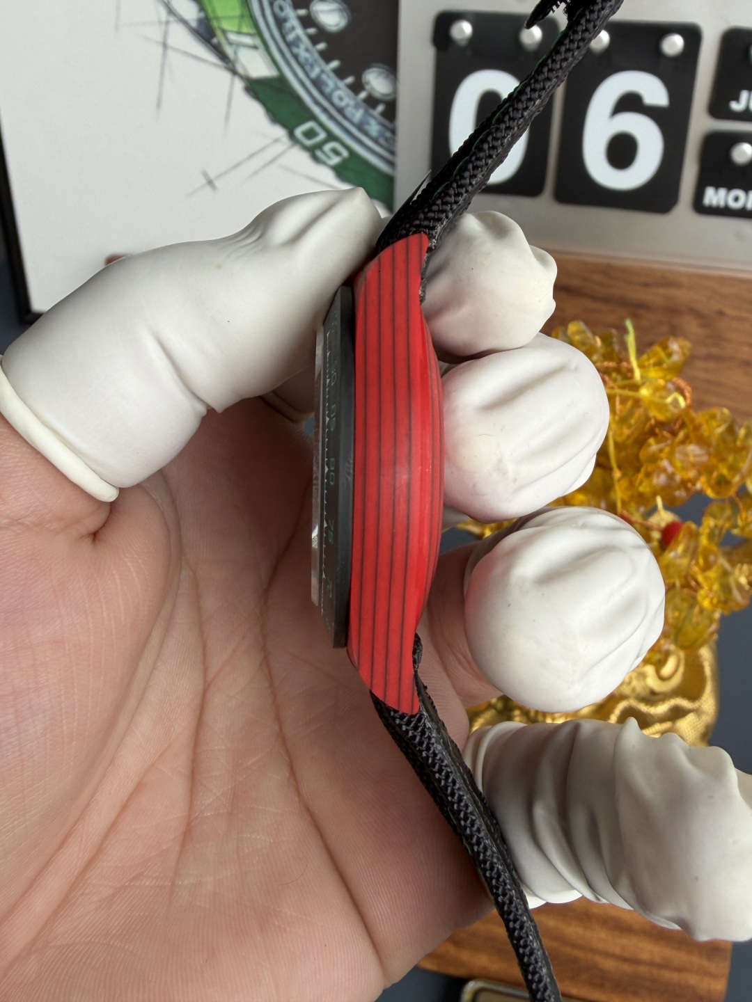 Rolex Daytona DiW Lucky Player 3 Red Quartz Fiber Textile Strap Super Clone N6F - 7