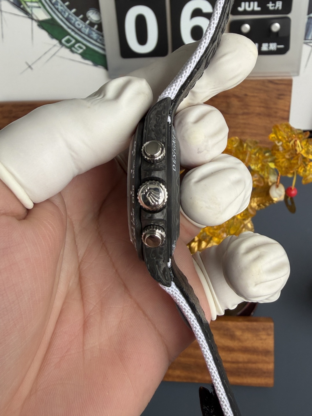 Rolex Daytona DiW SPEEDSTER WHITE Carbon Fiber Super Clone N6F - 8